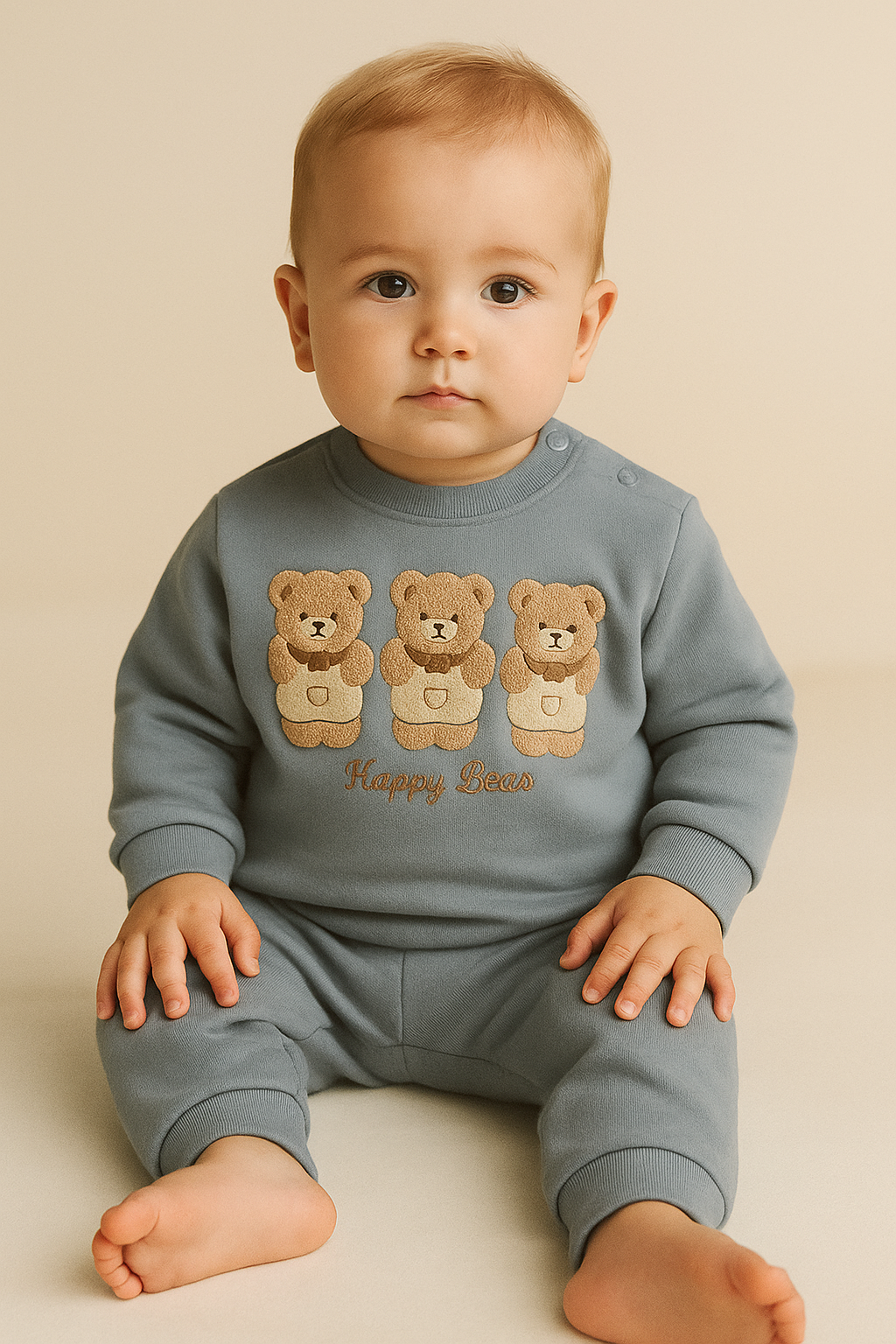 22512S1001 BEBEK PİJAMA TAKIM SEPET MAVİ