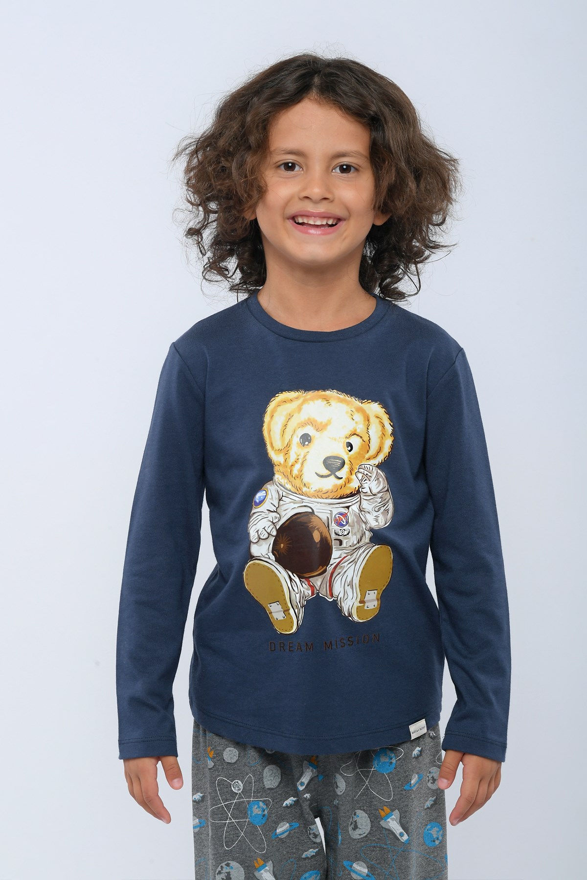 Teddy Space Erkek Çocuk Pijama Takımı