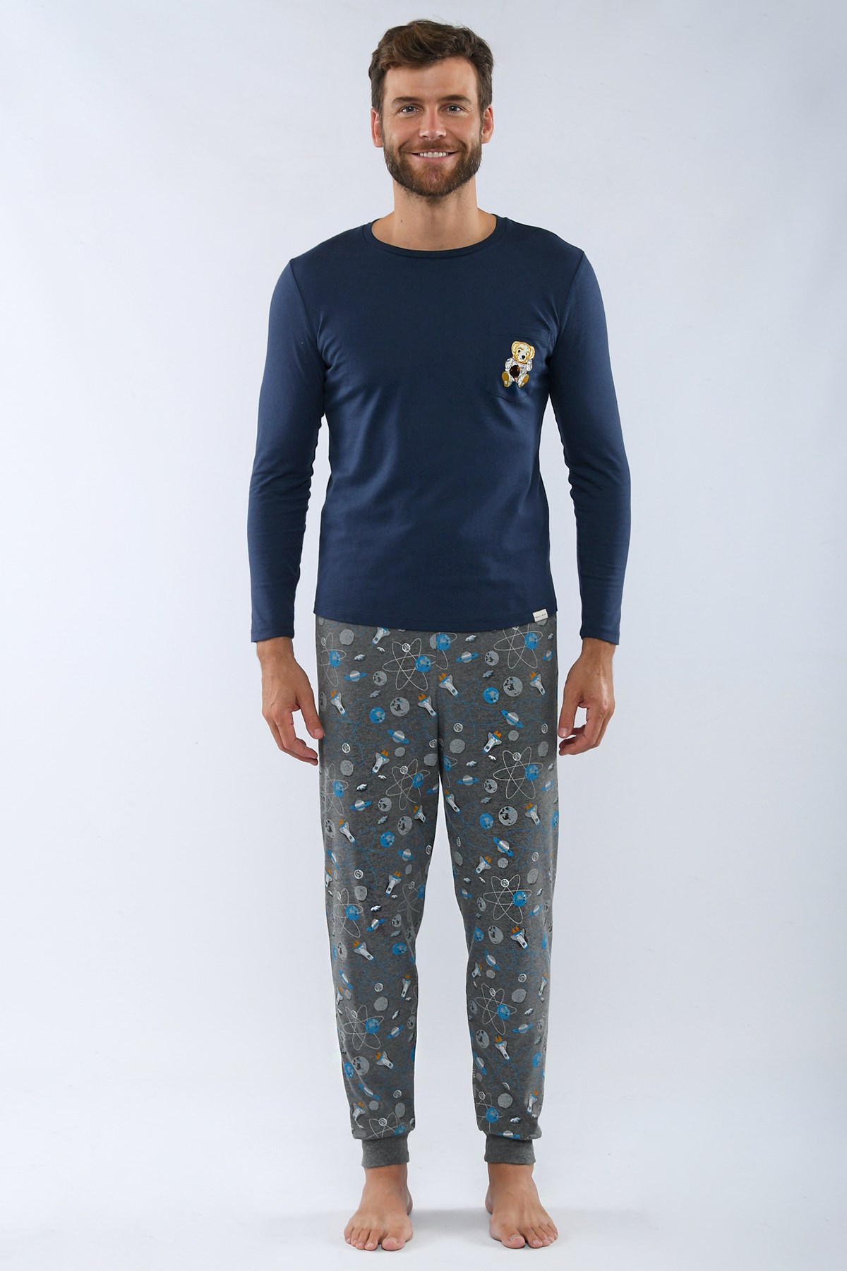 Teddy Space Erkek Pijama Takımı