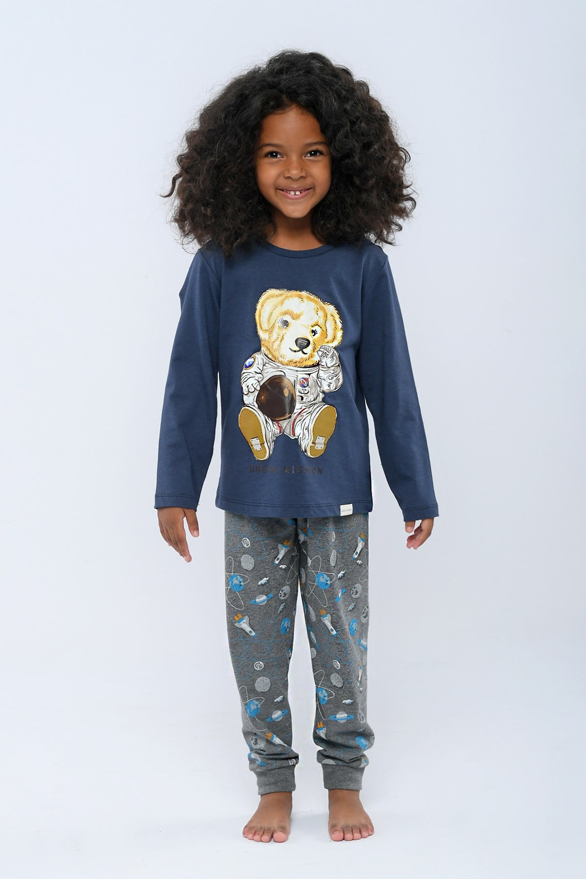 Teddy Space Kız Çocuk Pijama Takımı