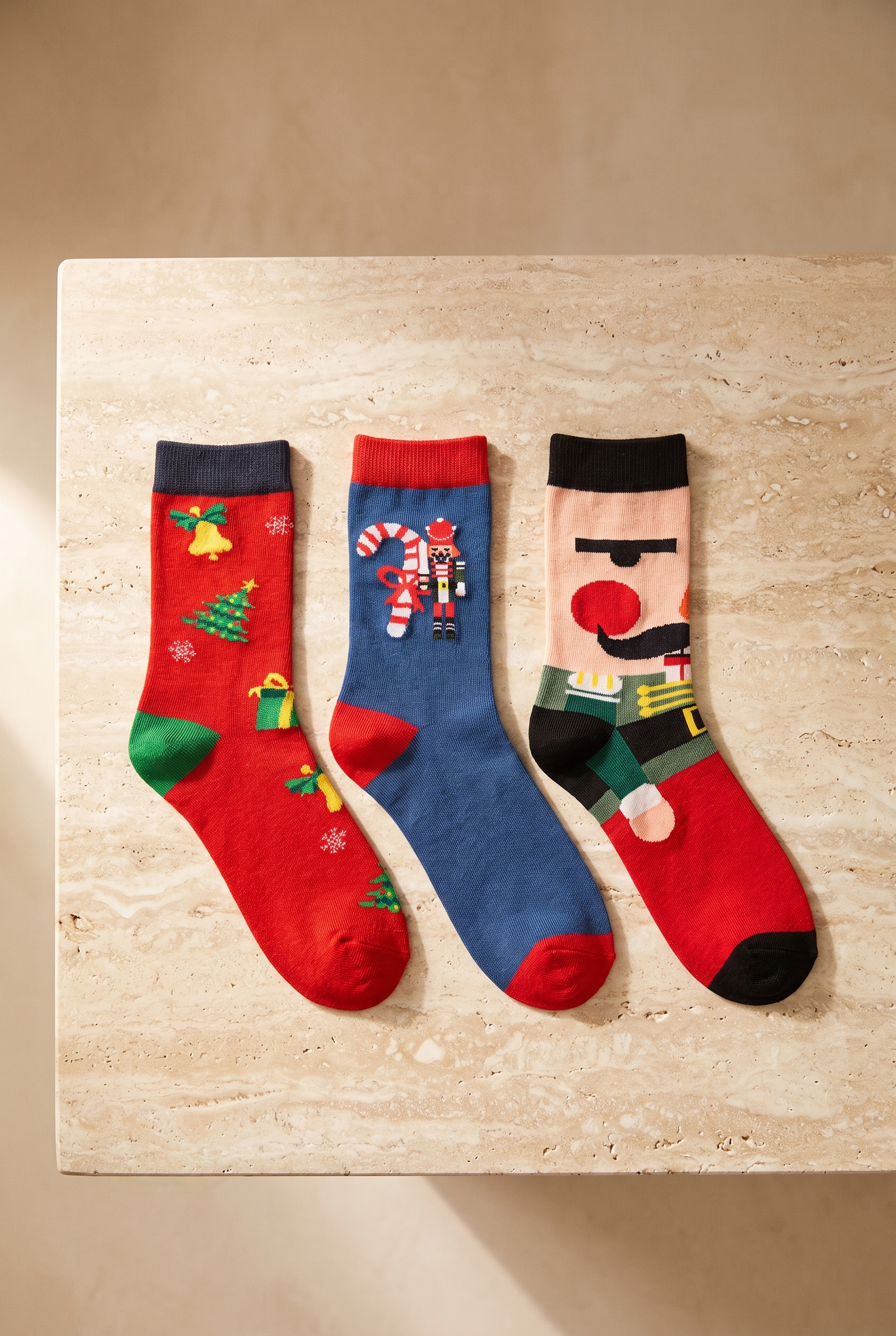 Tin Soldier Christmas Unisex Soket Çorap Desenli