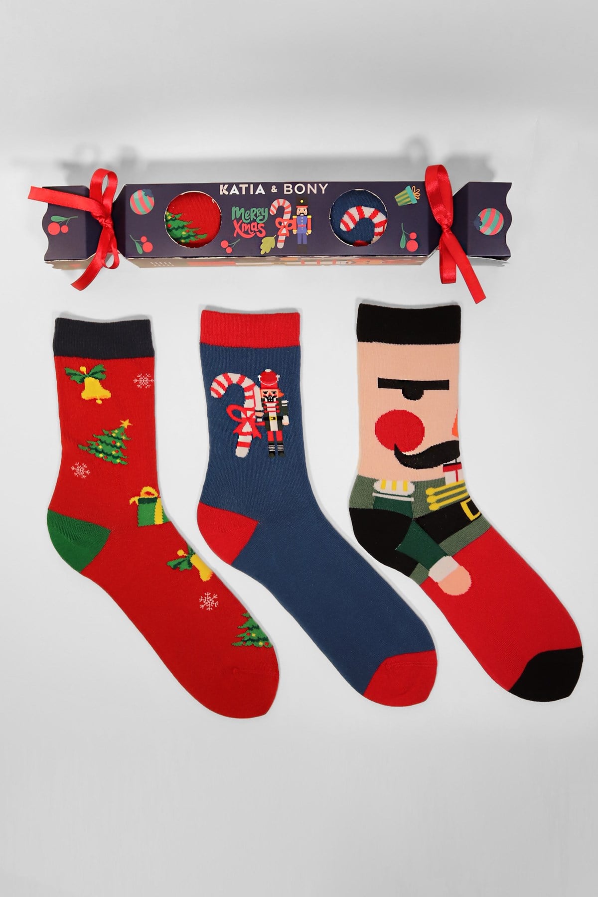 Tin Soldier Christmas Unisex Soket Çorap Desenli