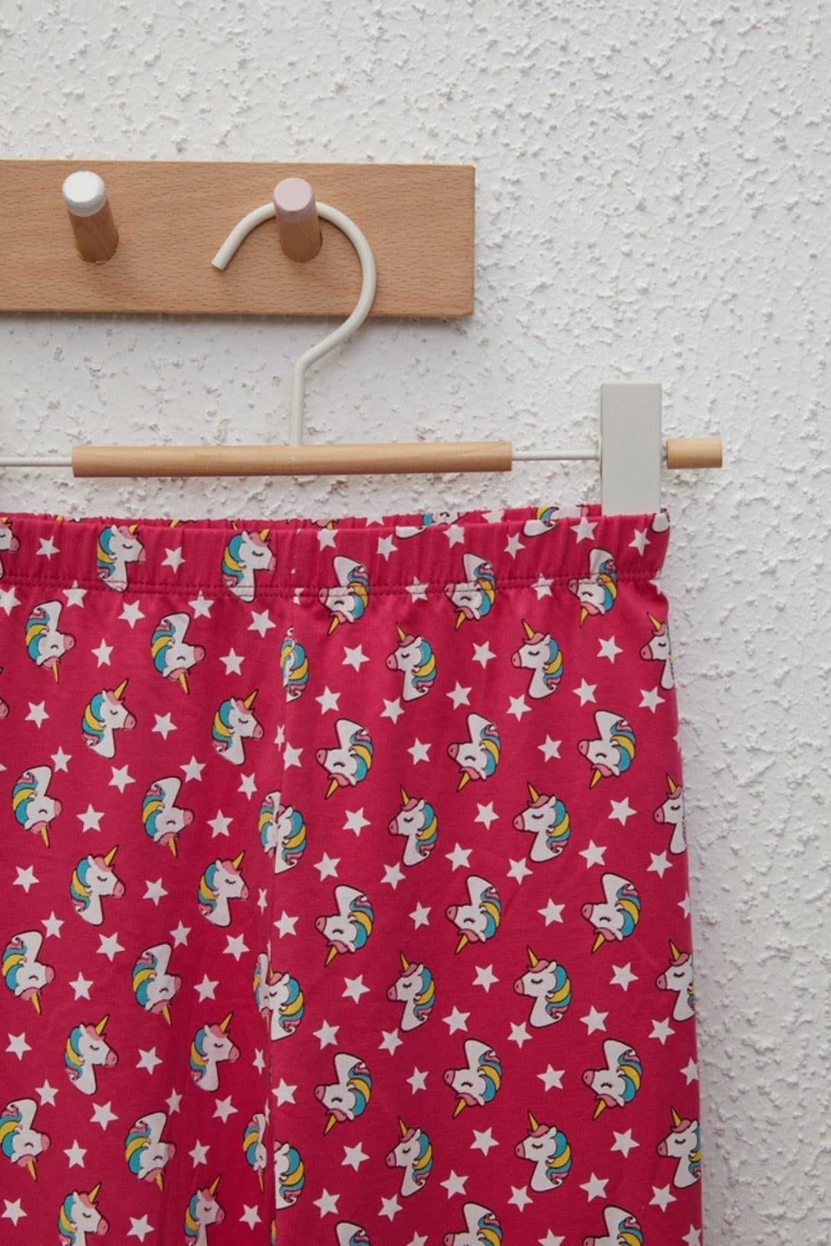Unicorn Kız Çocuk Pijama Takımı-FUCHSIA
