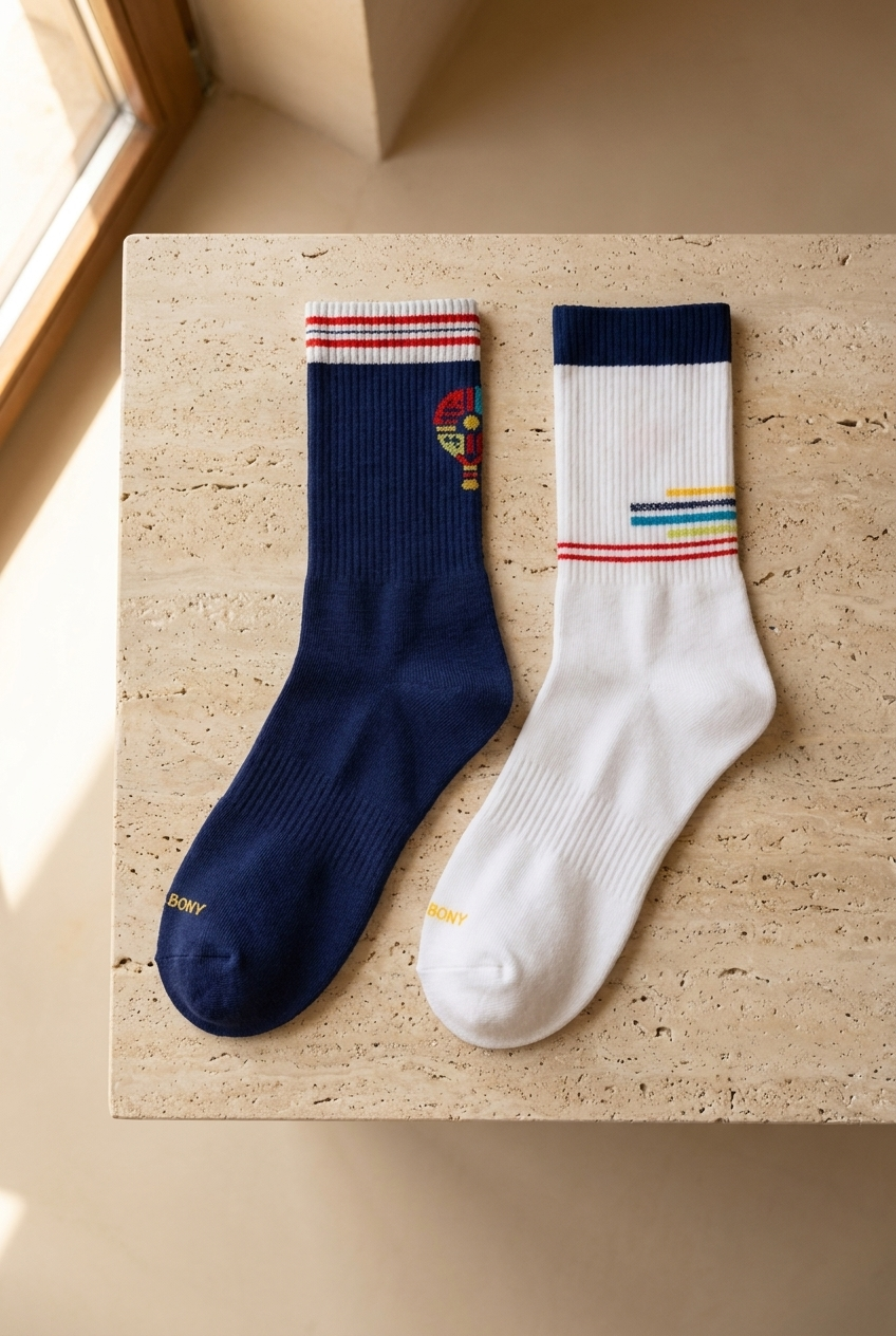 2Pck Padel Unısex Socket Socks Multıcolored