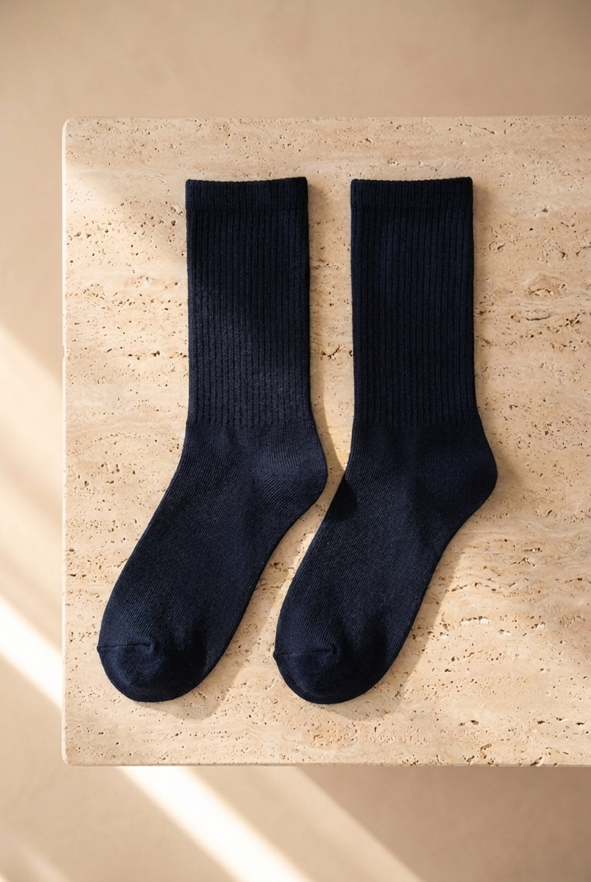 Unisex 3'lü Zar Nakışlı Soket Çorap