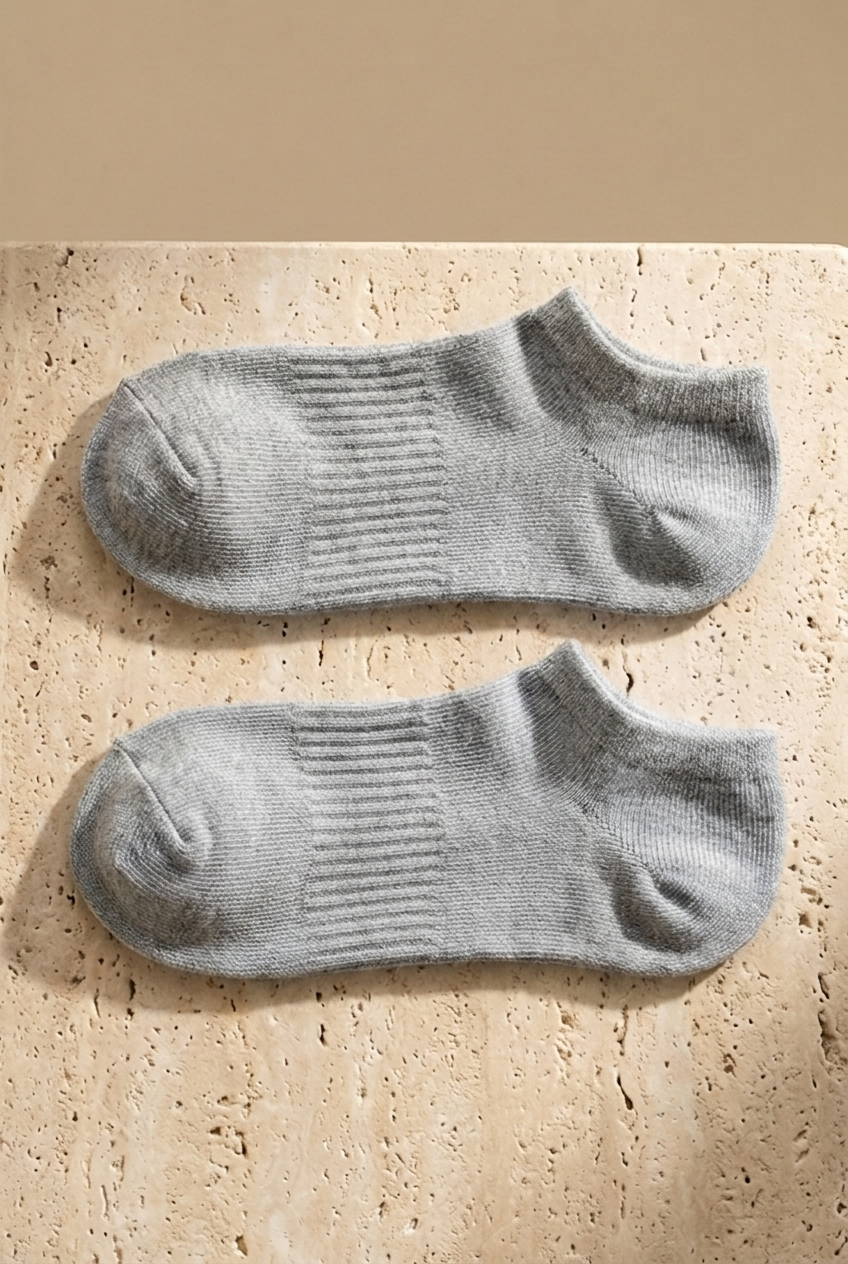 Unisex 5'li Basic Step Çorap Gri Mix
