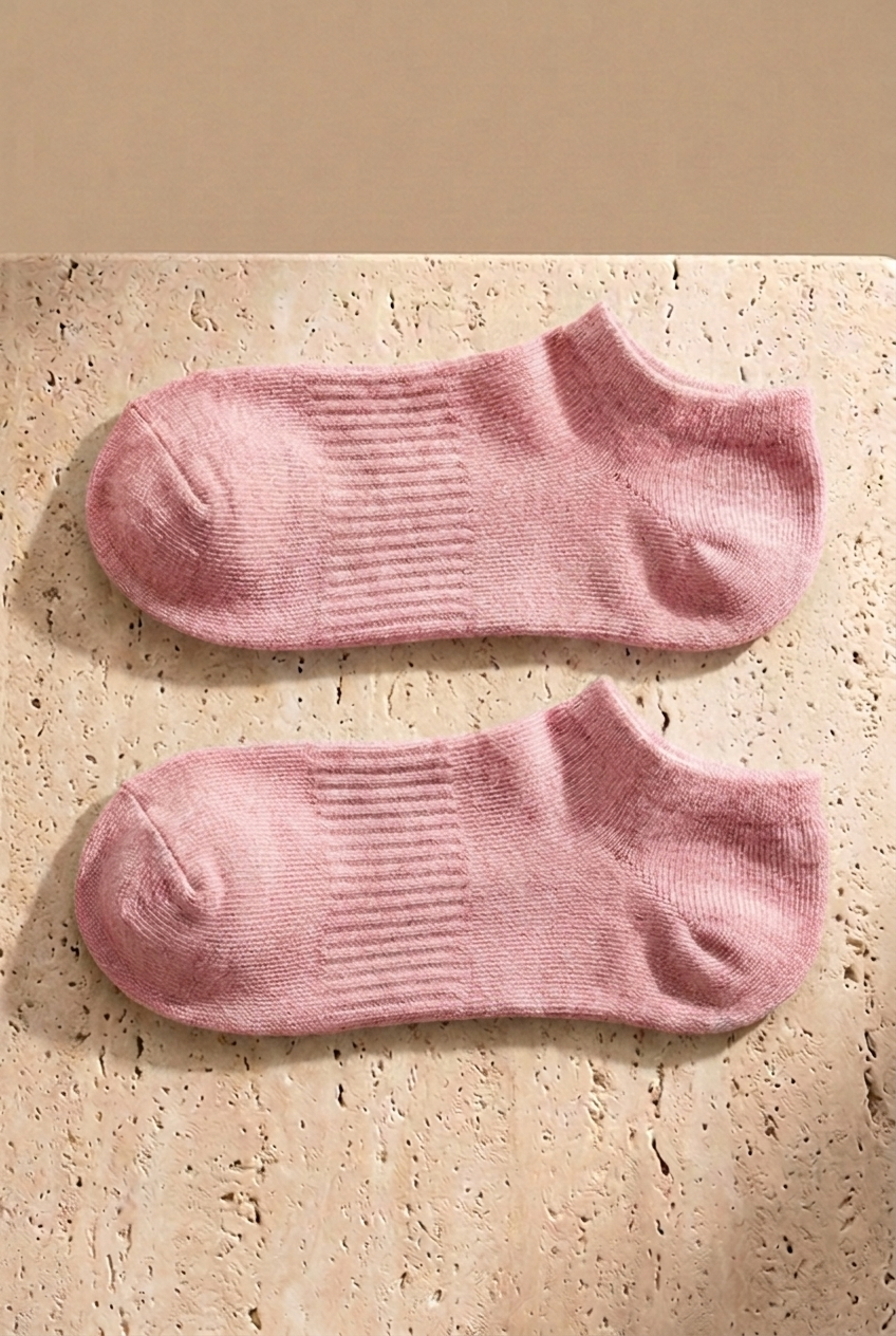 Unisex 5'li Basic Step Çorap Pembe Mix