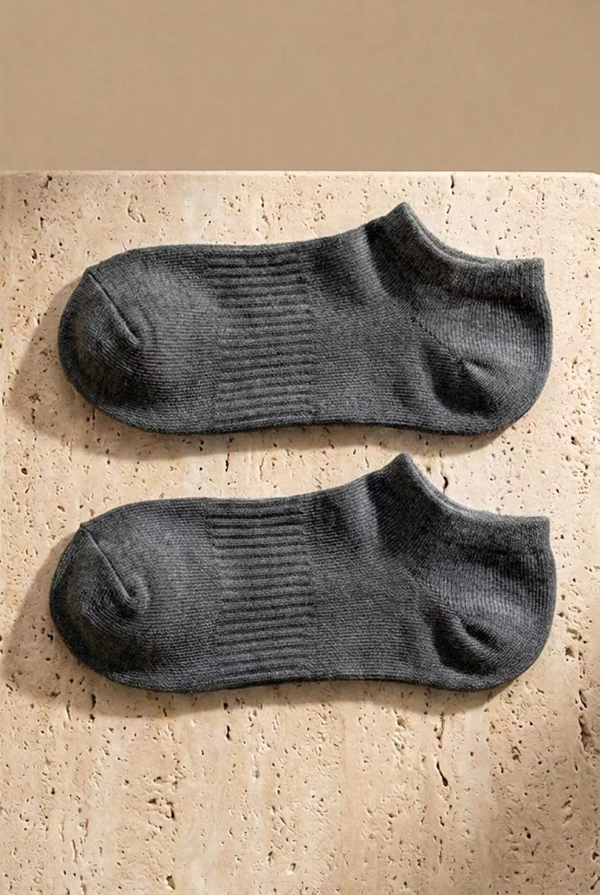Unisex 5'li Basic Step Çorap Siyah Mix