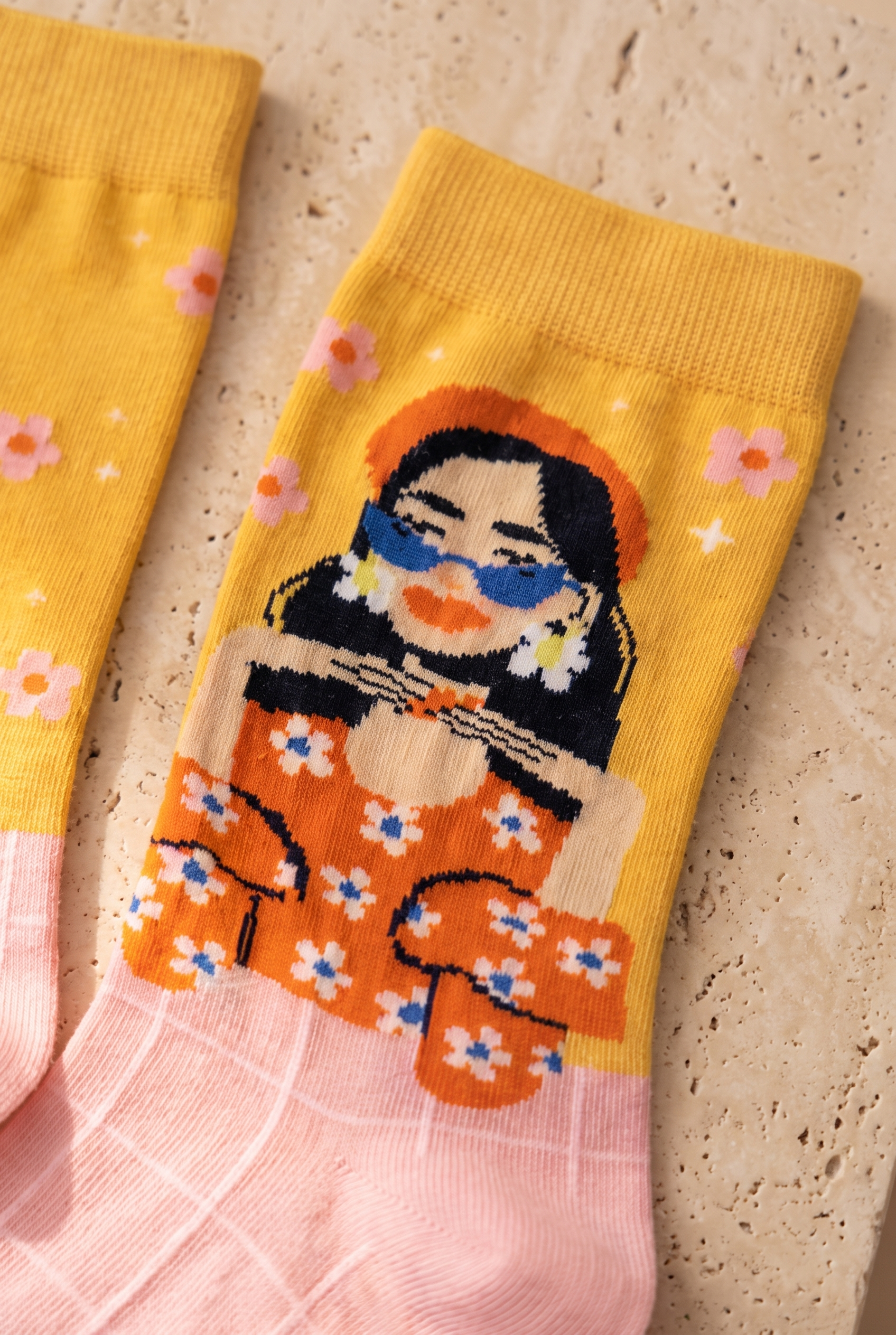 Unisex Brunette Art Pamuklu Soket Çorap