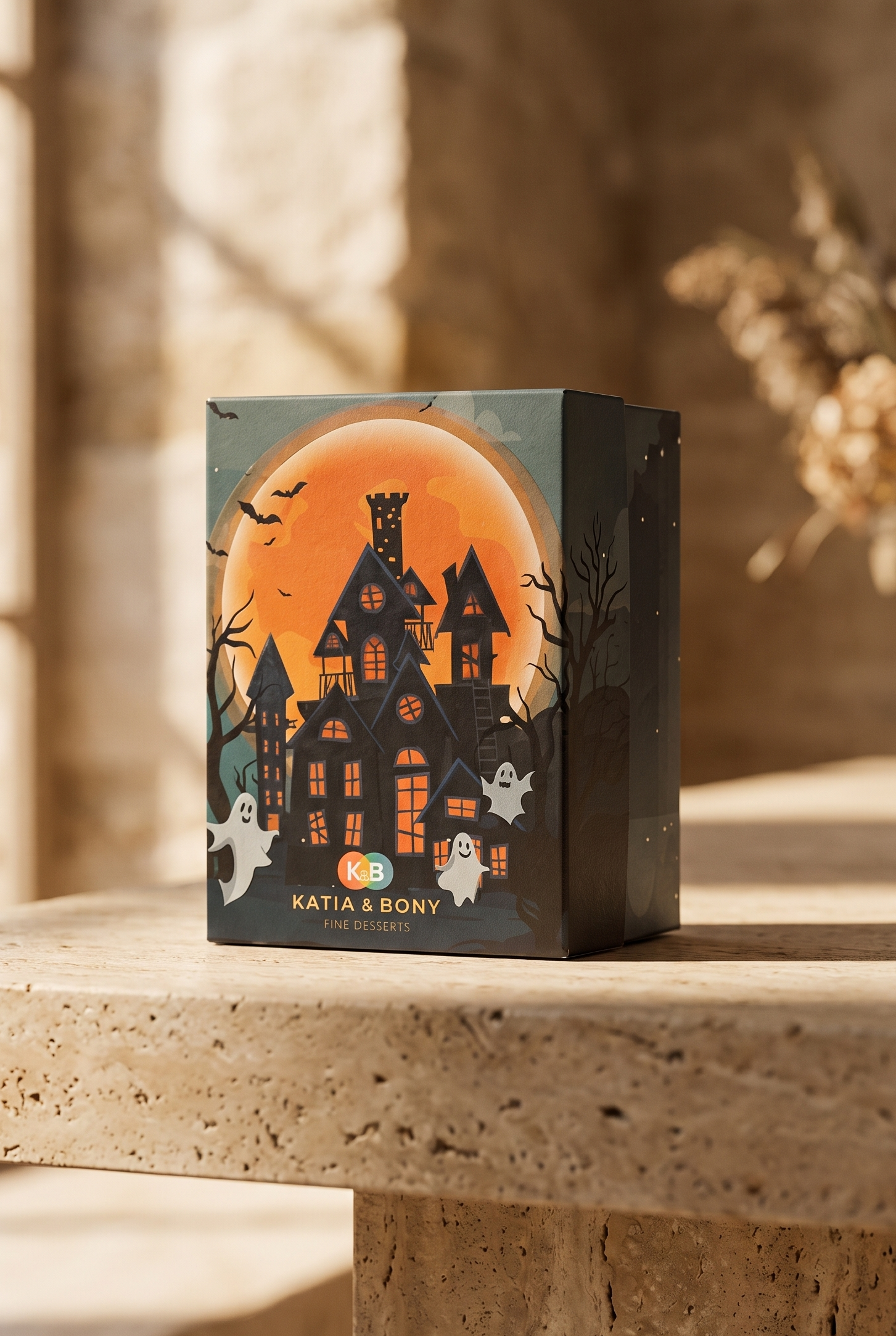 Unisex Halloween Patterned 3-Piece Boxed Socks
