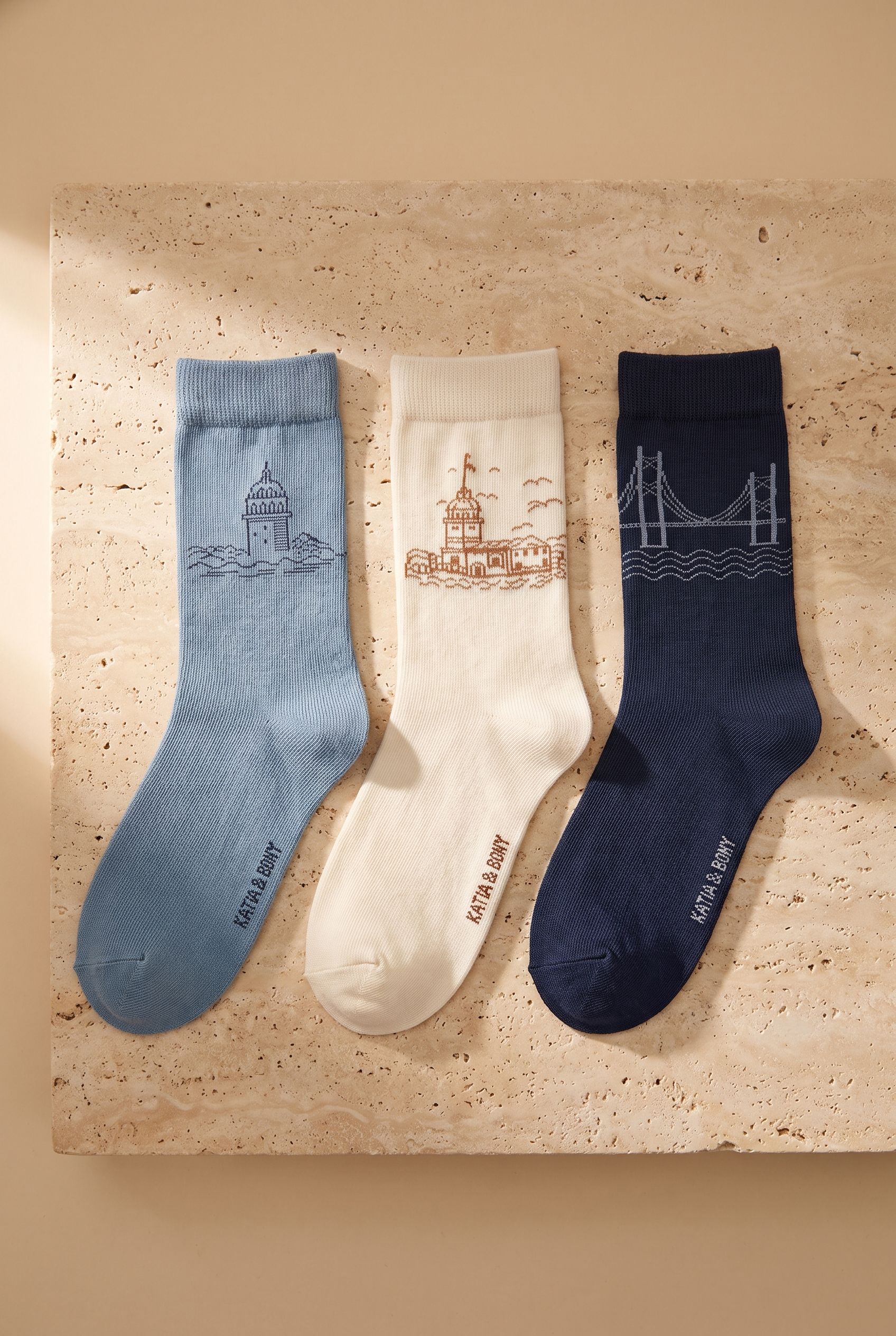 3Pck Istanbul Boxed Unısex Socket Socks Multıcolored