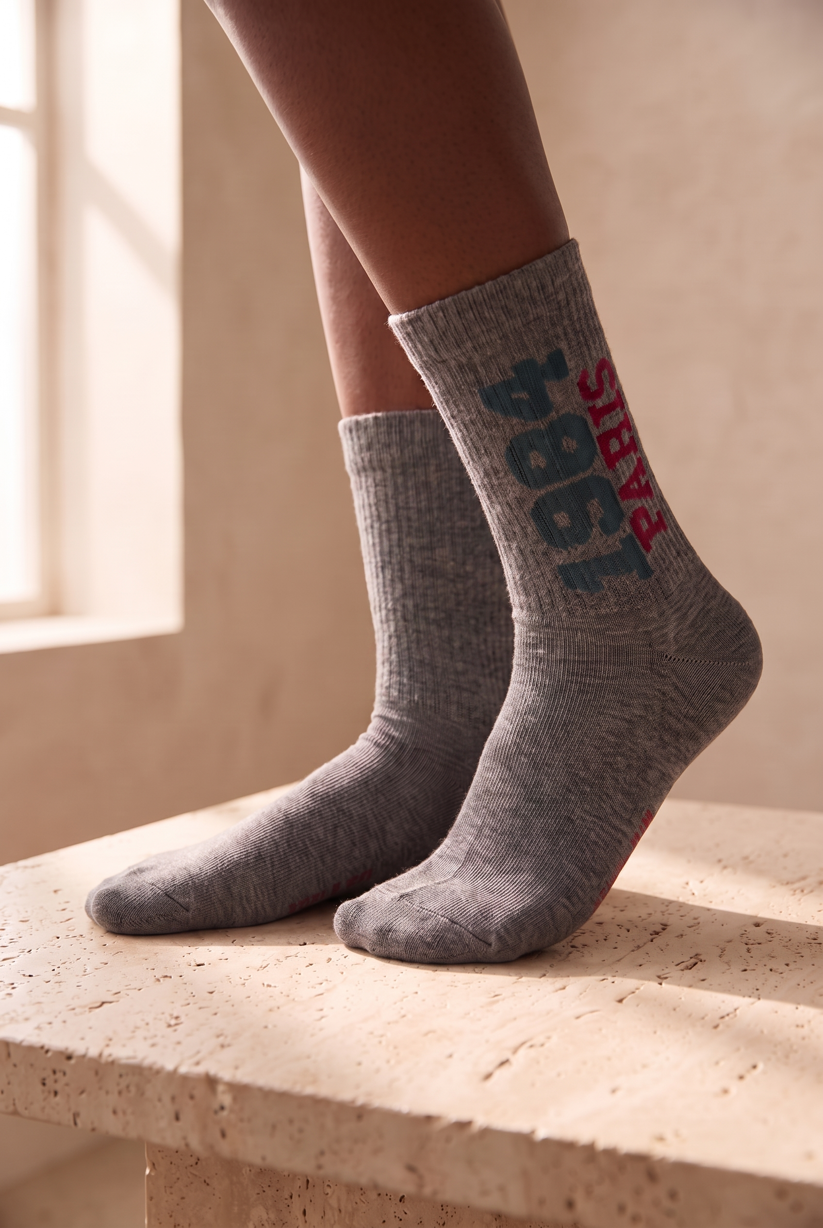 12601G4033 PARİS UNISEX SOKET ÇORAP GREY