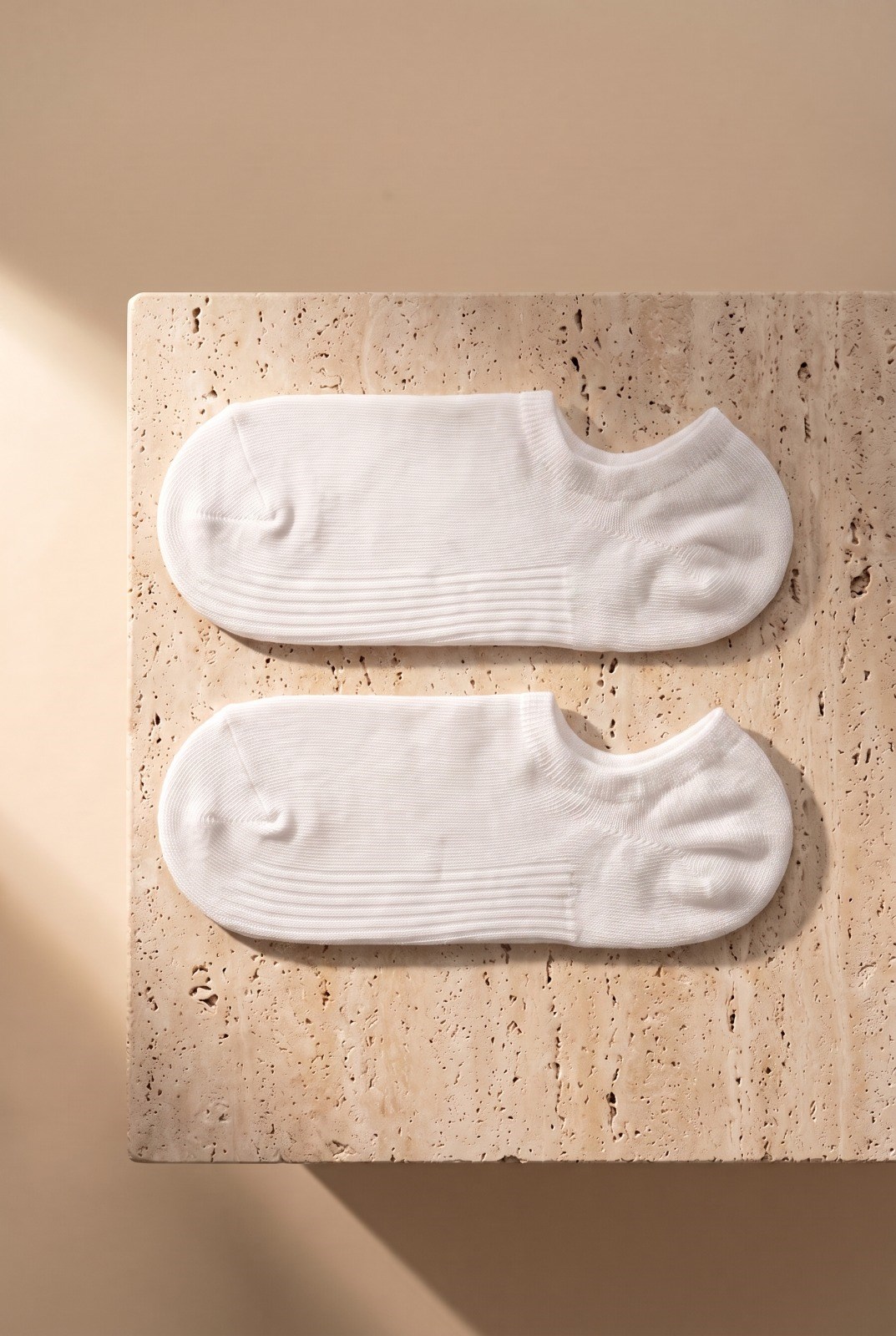 Unisex Sneaker Step Çorap Beyaz