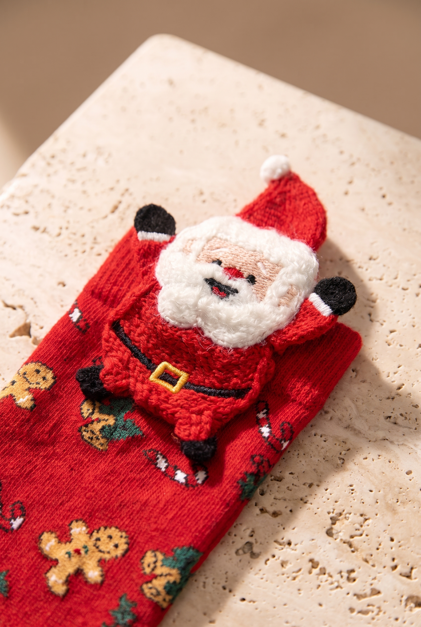 Unisex Yılbaşı Temalı Kutulu Noel Baba Aksesuarlı Soket Çorap 