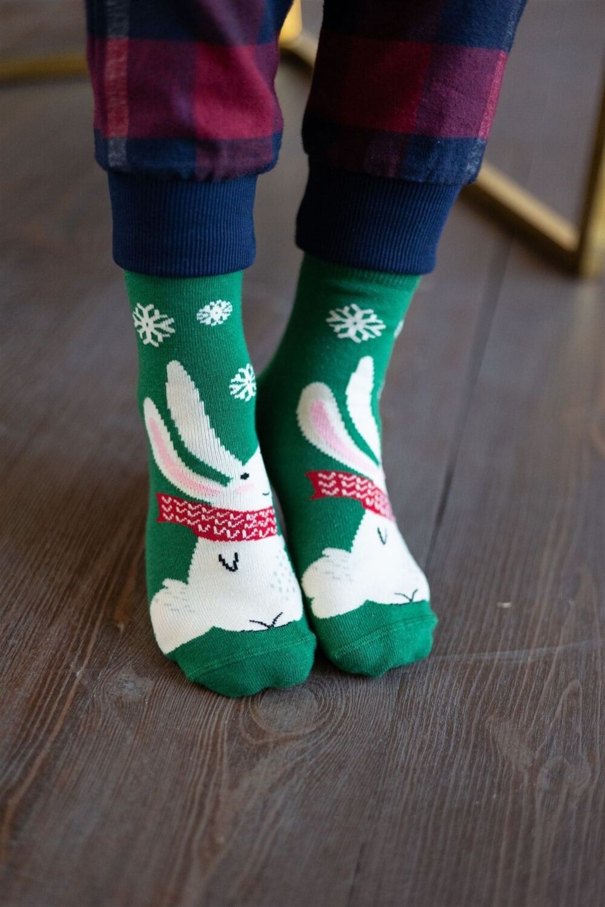 Winter Animals 6'lı Paket Çocuk Soket Çorap-Desenli