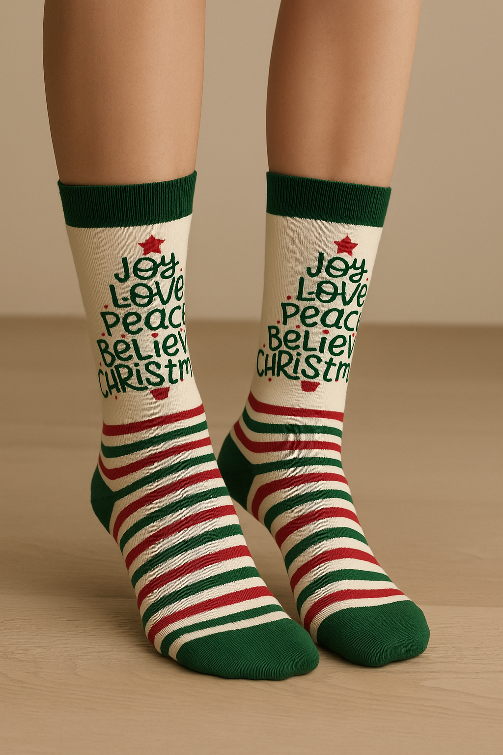 New Year's Socket Socks Off-White