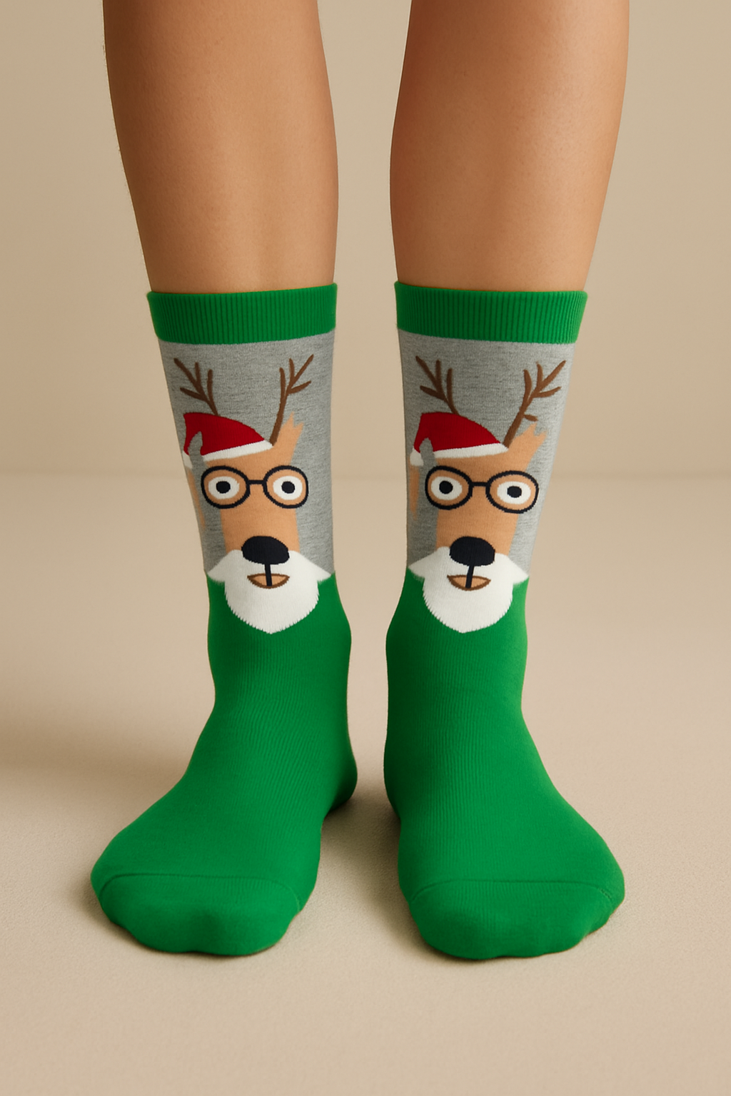 Yılbaşı Soket Çorap Gri