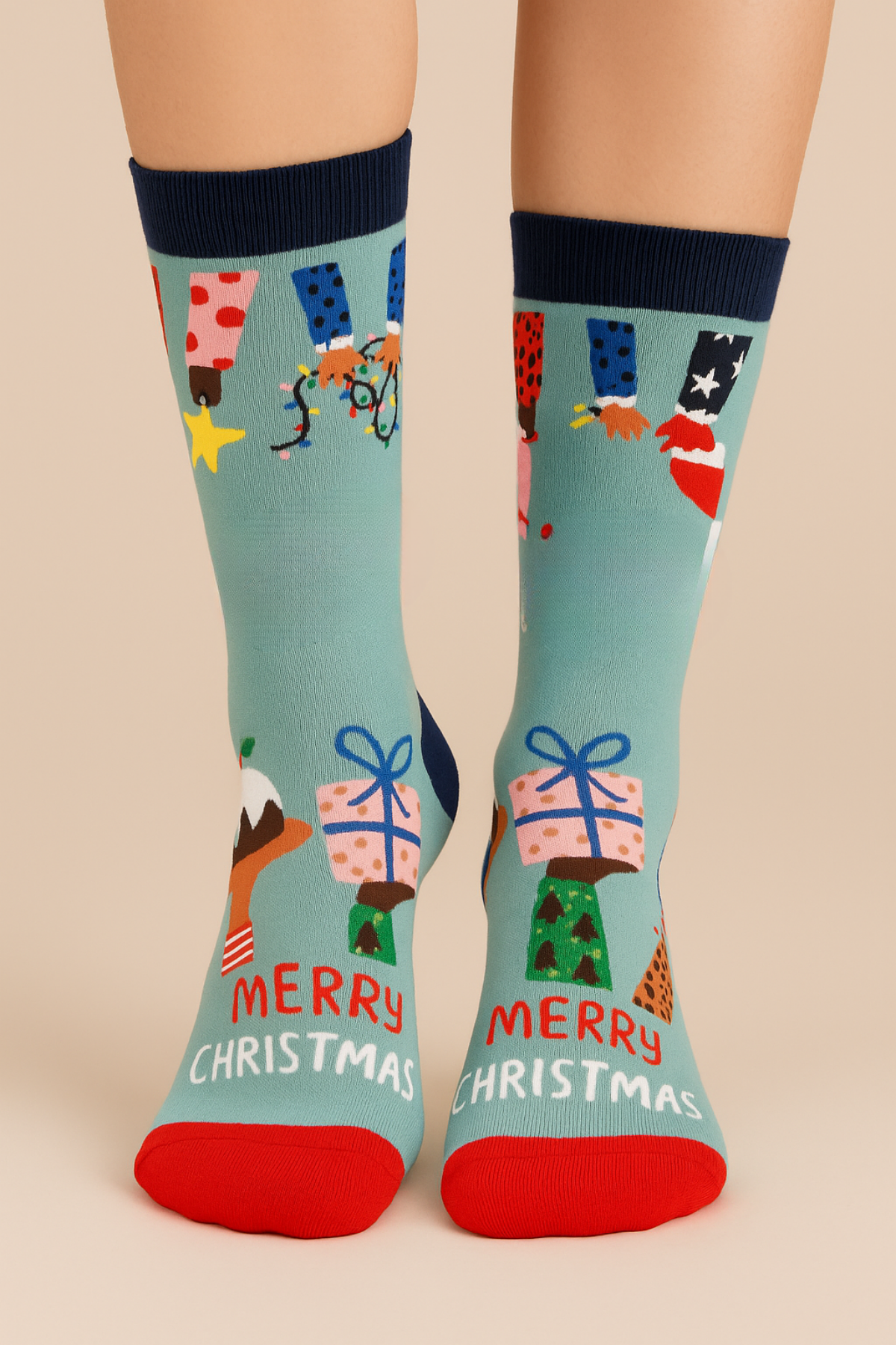 Yılbaşı Soket Çorap Mint Mix