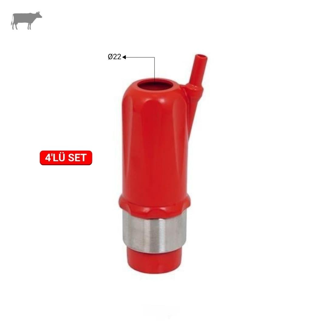 Melasty AYZ-Meme Lastiği (Memelik) Kılıfı (Kırmızı) (175gr) Çıkış Çapı: 22 mm | Cimritilki.com