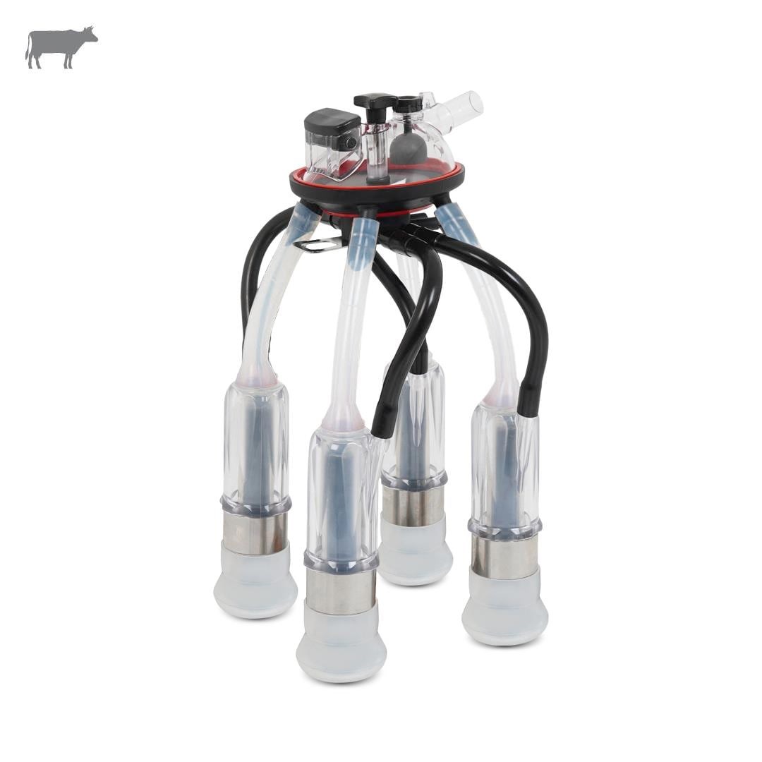 Melasty Süt Sağma Makinesi 340 cc Sağım Demeti (Özel Ölçü) (Şeffaf Plastik Kılıf / Silikon Memelik) | Cimritilki.com