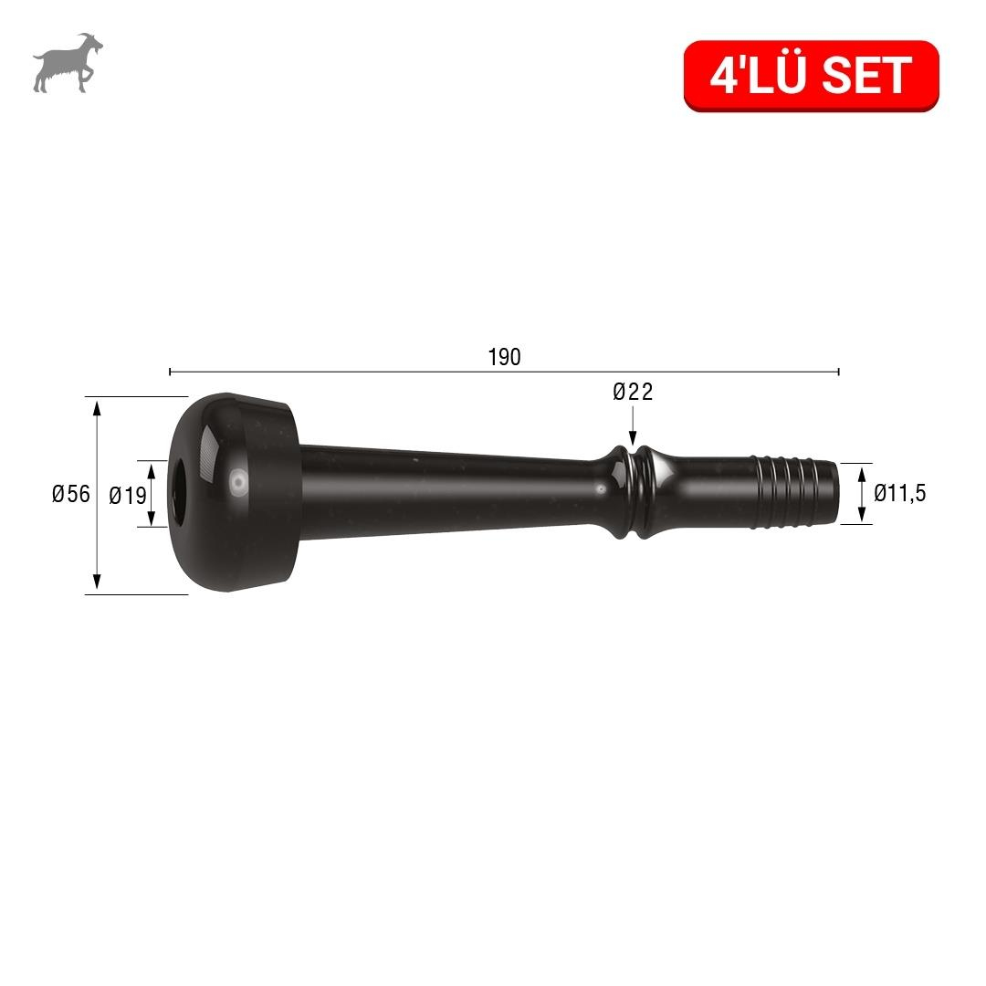 Melasty Keçi Meme Lastiği (Kauçuk Memelik - 4 lü Paket) | Cimritilki.com