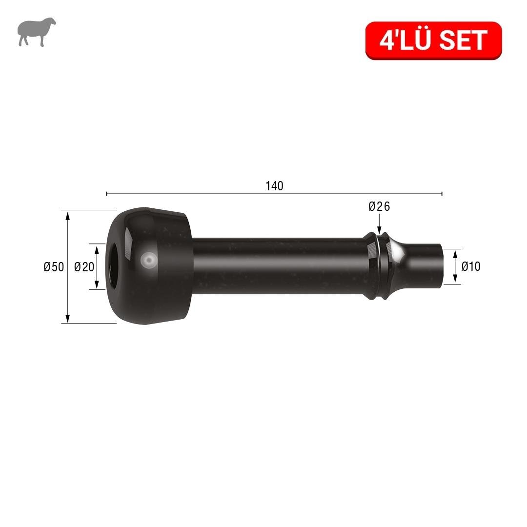 Melasty Koyun Meme Lastiği (Kauçuk Memelik - 4 lü Paket) | Cimritilki.com