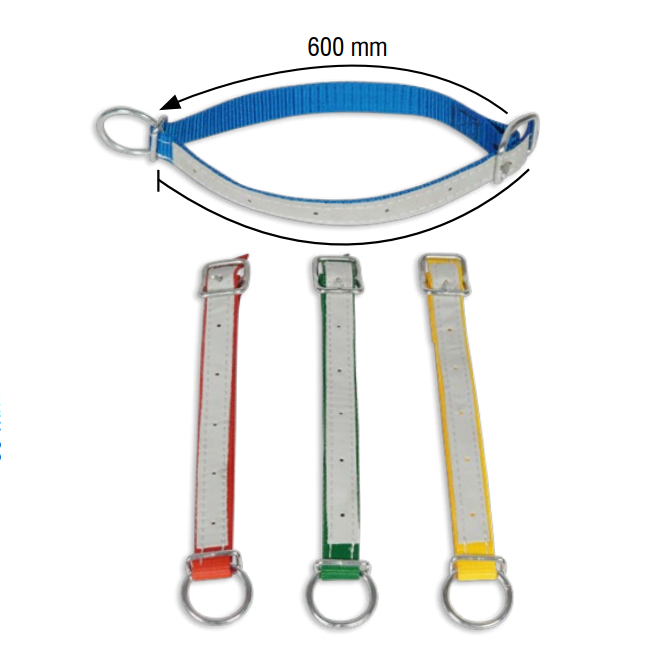Melasty Küçükbaş Boyun Kayışı Delikli Derili (Sarı - 60 cm) | Cimritilki.com