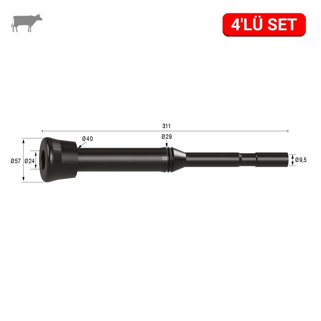 Melasty Kutay Uzun Meme Lastiği (Kauçuk Memelik - 4 lü Paket) | Cimritilki.com