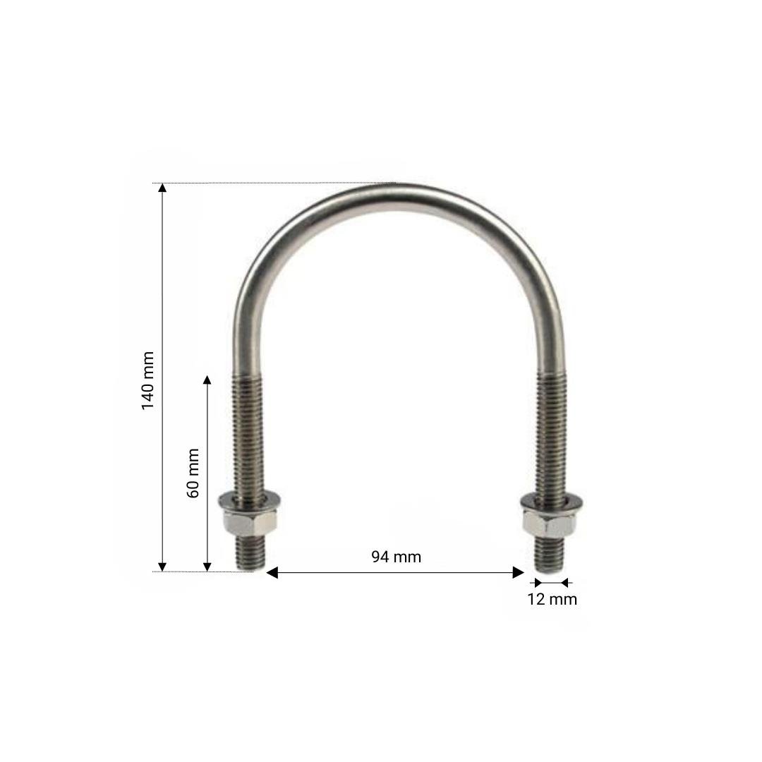 Melasty Süt Sağım Sistemi U Bolt 3” (Ø88,9 mm) | Cimritilki.com