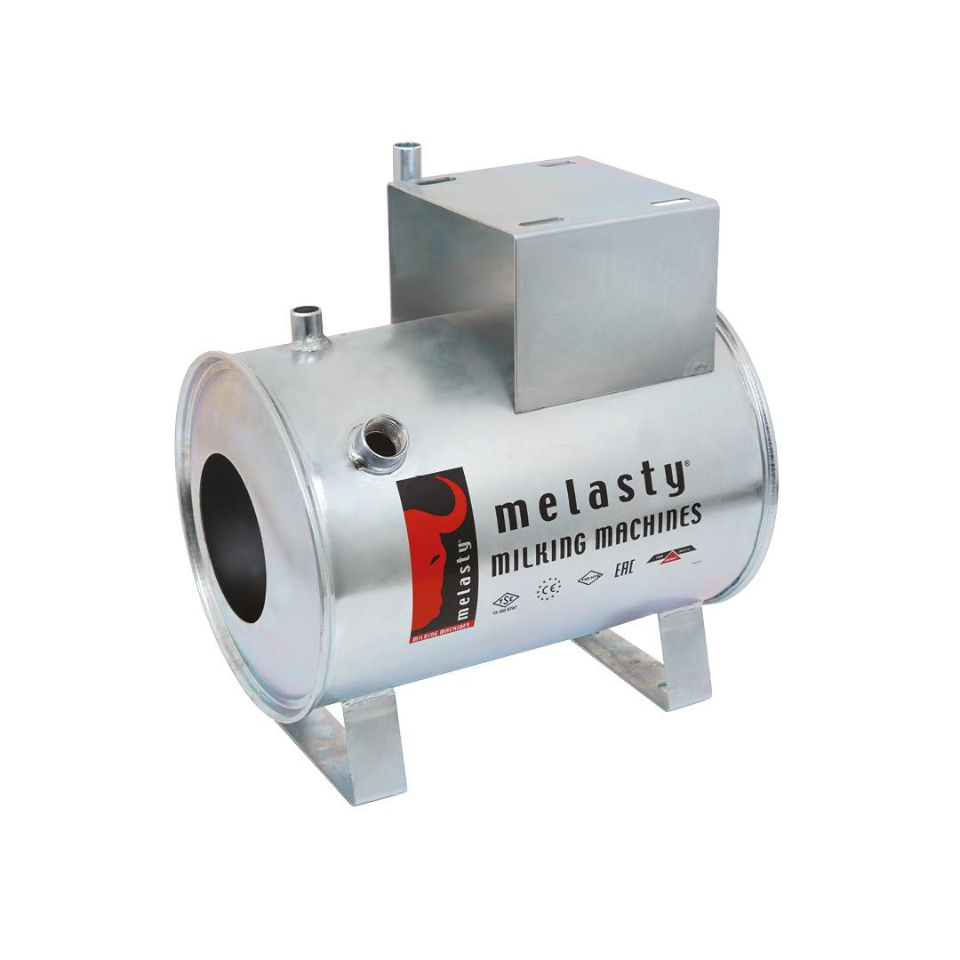 Melasty Süt Sağma Makinesi 18 Litre Kuru Tip Vakum Tankı (K Model) (Galvaniz Kaplı) | Cimritilki.com