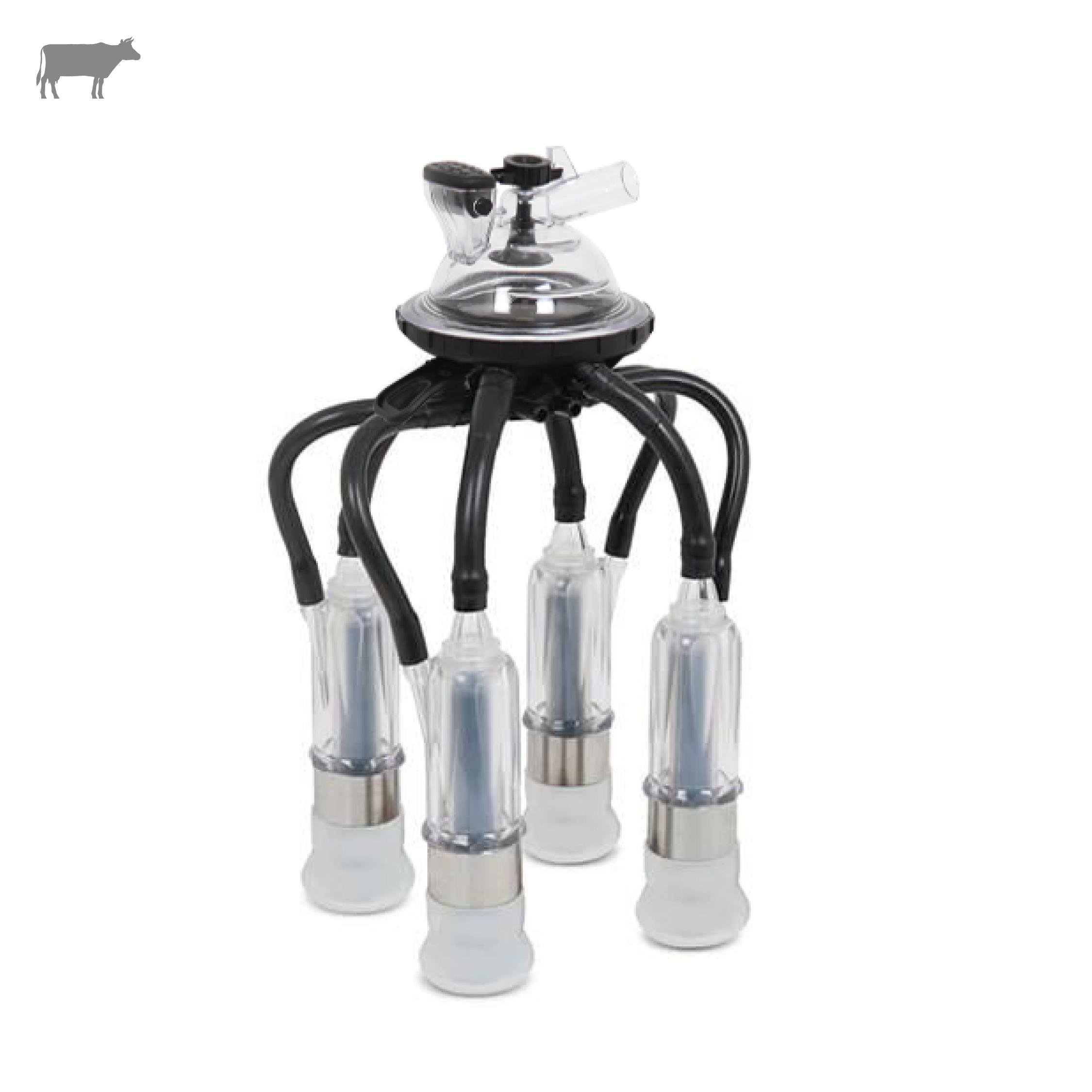 Melasty Süt Sağma Makinesi 200 cc Sağım Demeti (Şeffaf Plastik Kılıflı) & Colay Ø21 Kısa Meme Lastiği (Silikon) | Cimritilki.com