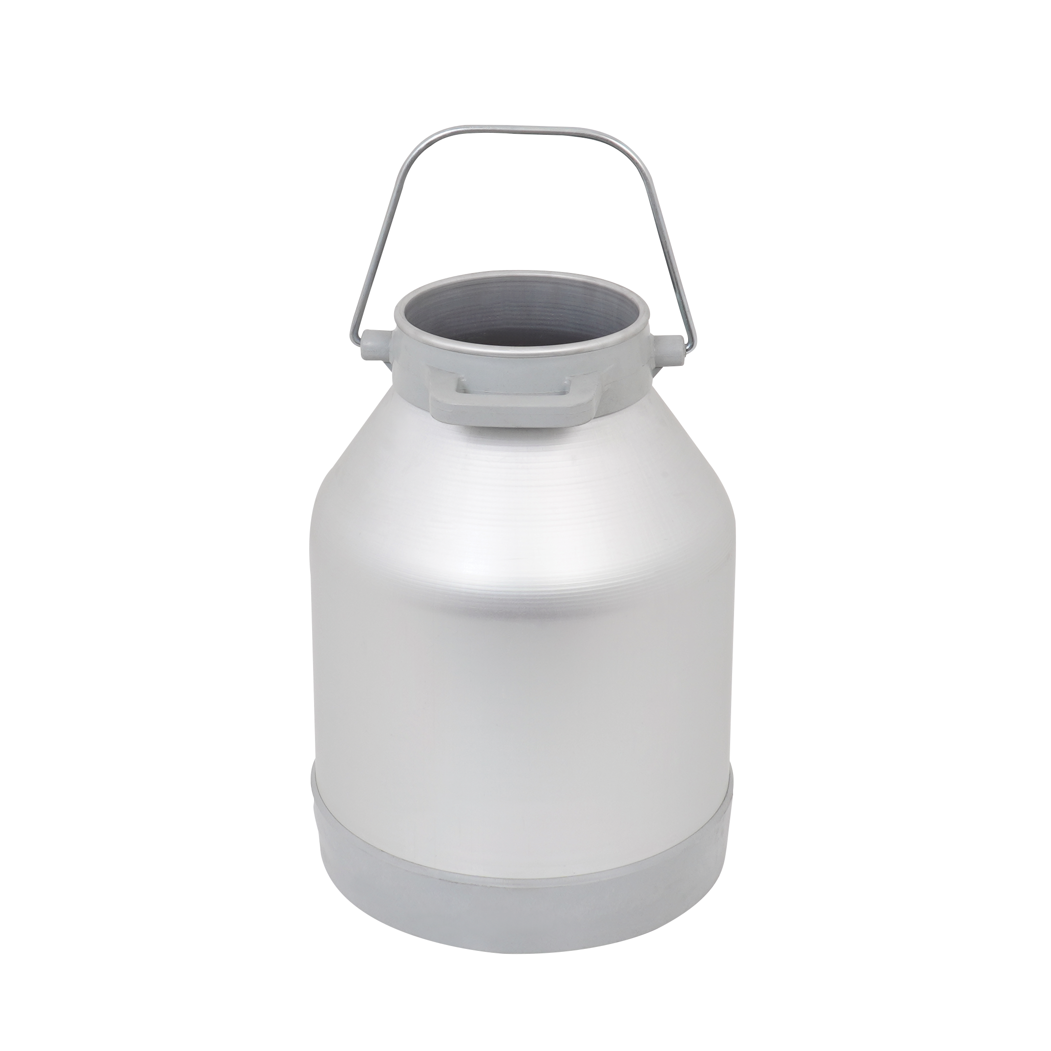 Melasty Süt Sağma Makinesi Alüminyum Süt Güğümü (20 Litre İki Kulp-Tek Saplı Dar Ağız) (Kapak Hariç) | Cimritilki.com