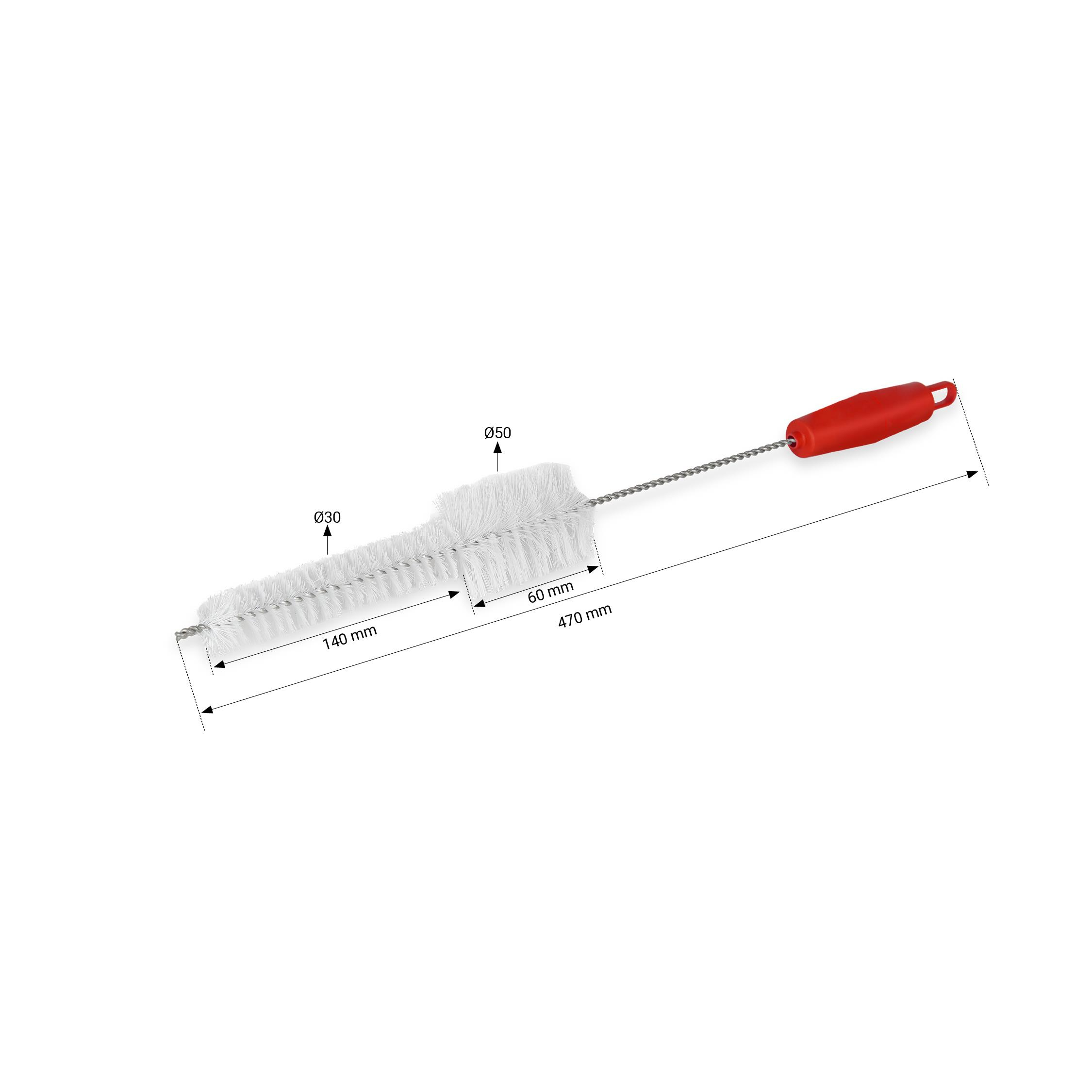 Melasty Süt Sağma Makinesi Döner Saplı Temizleme Fırçası (Ø50/30 x 60/150 x 400 mm) | Cimritilki.com