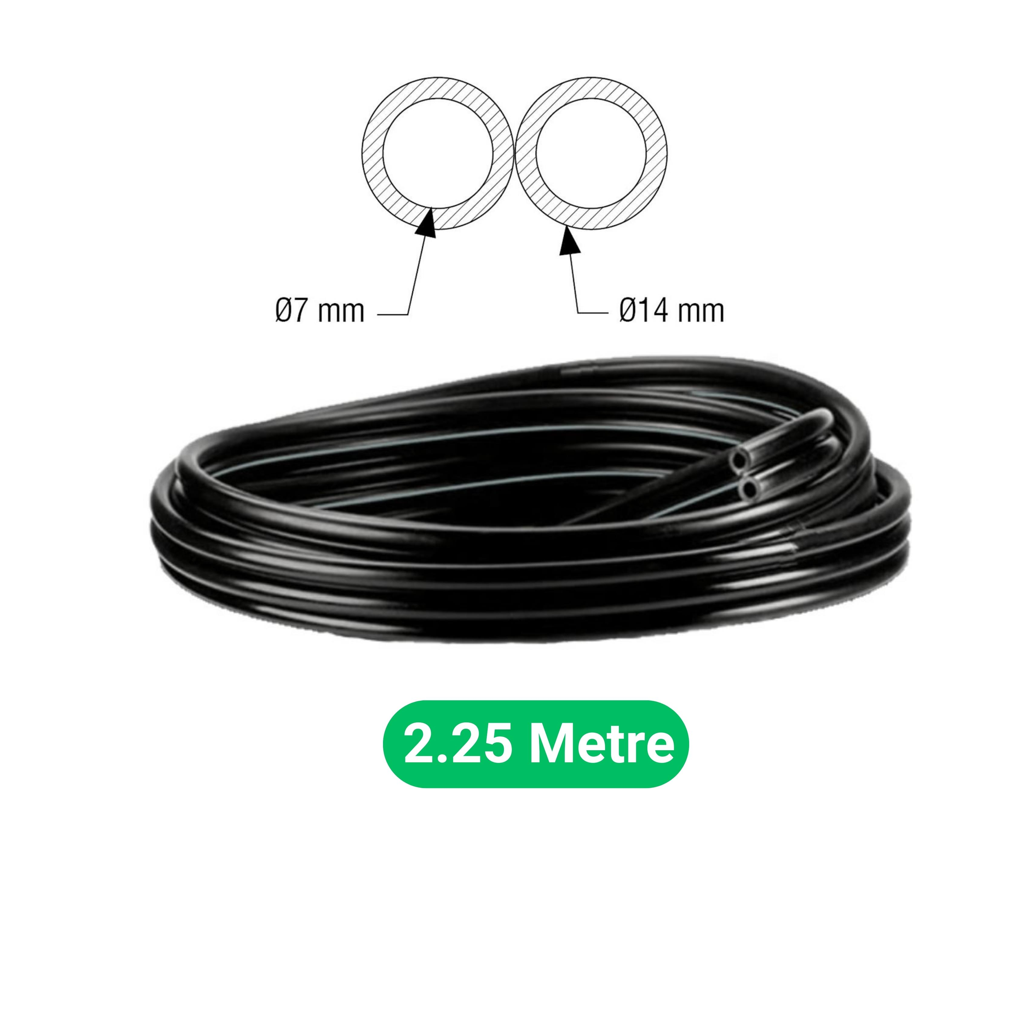 Melasty Süt Sağma Makinesi İkili Nabız Hortumu (Ø7 x Ø14 mm) (2,25 Metre - Kesili) | Cimritilki.com