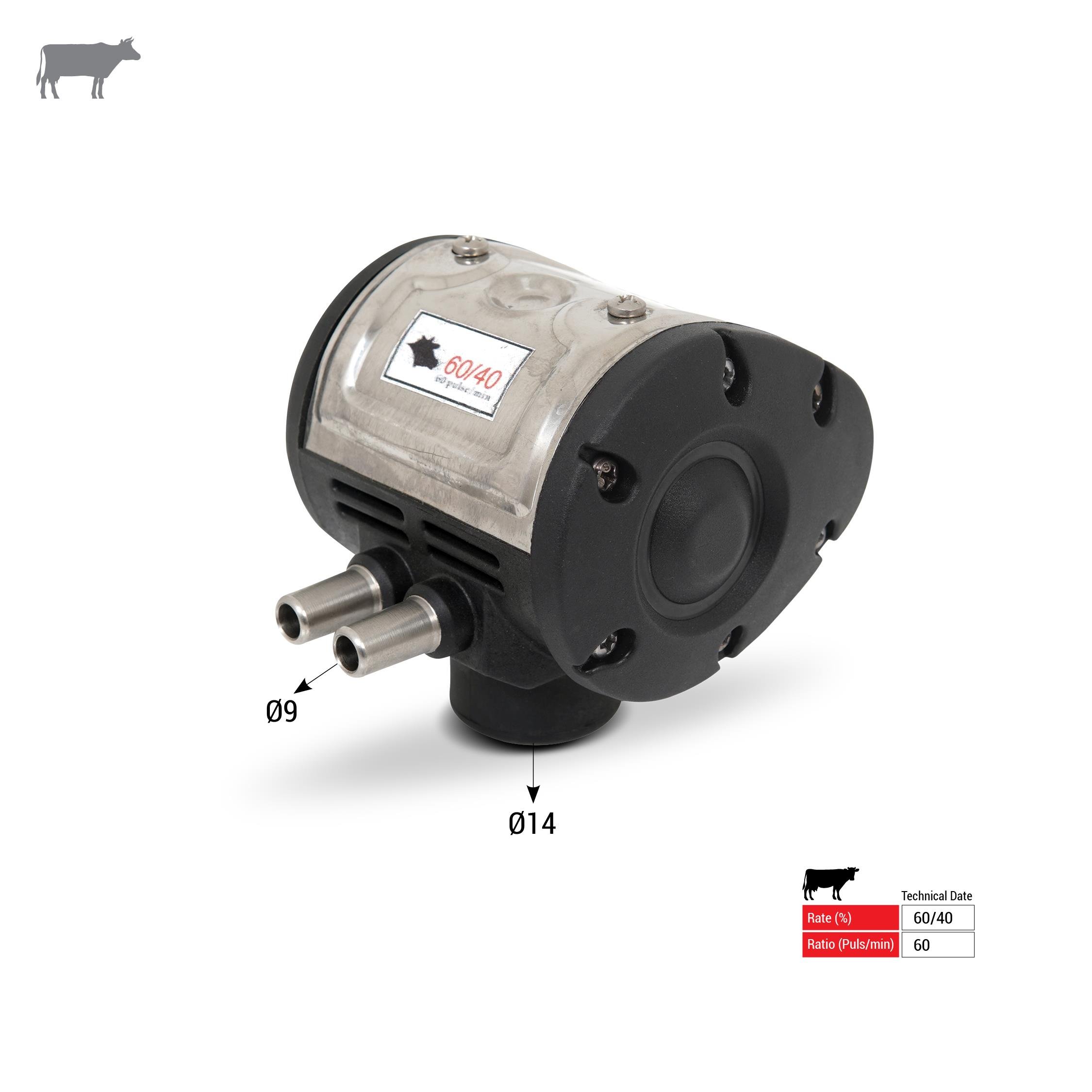 Melasty Süt Sağma Makinesi İnek Pulsatör (Inox Çıkışlı) (60/40-60) | Cimritilki.com