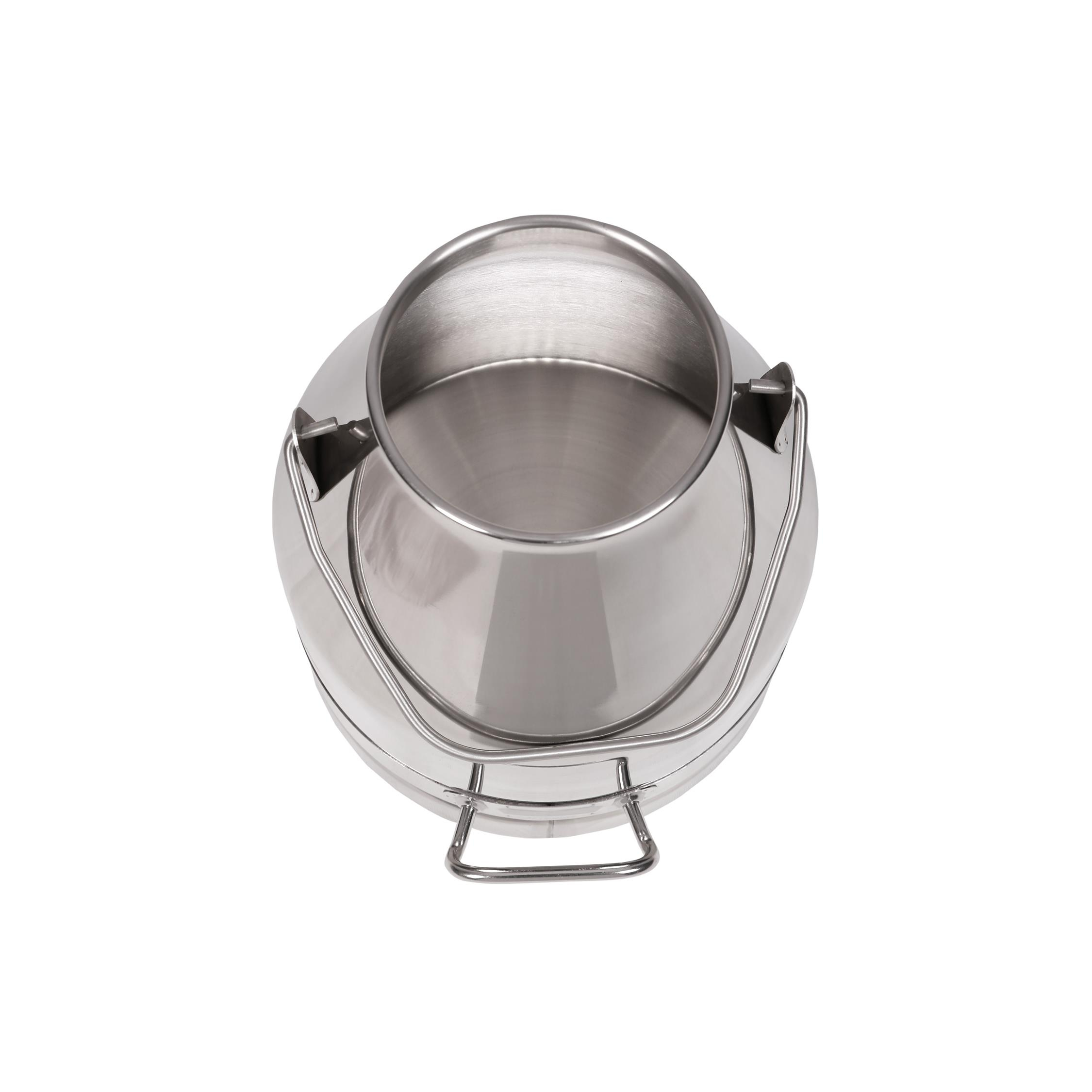 Melasty Süt Sağma Makinesi Paslanmaz Süt Güğümü (20 Litre İki Kulplu Geniş Ağız) (Kapak Hariç) | Cimritilki.com