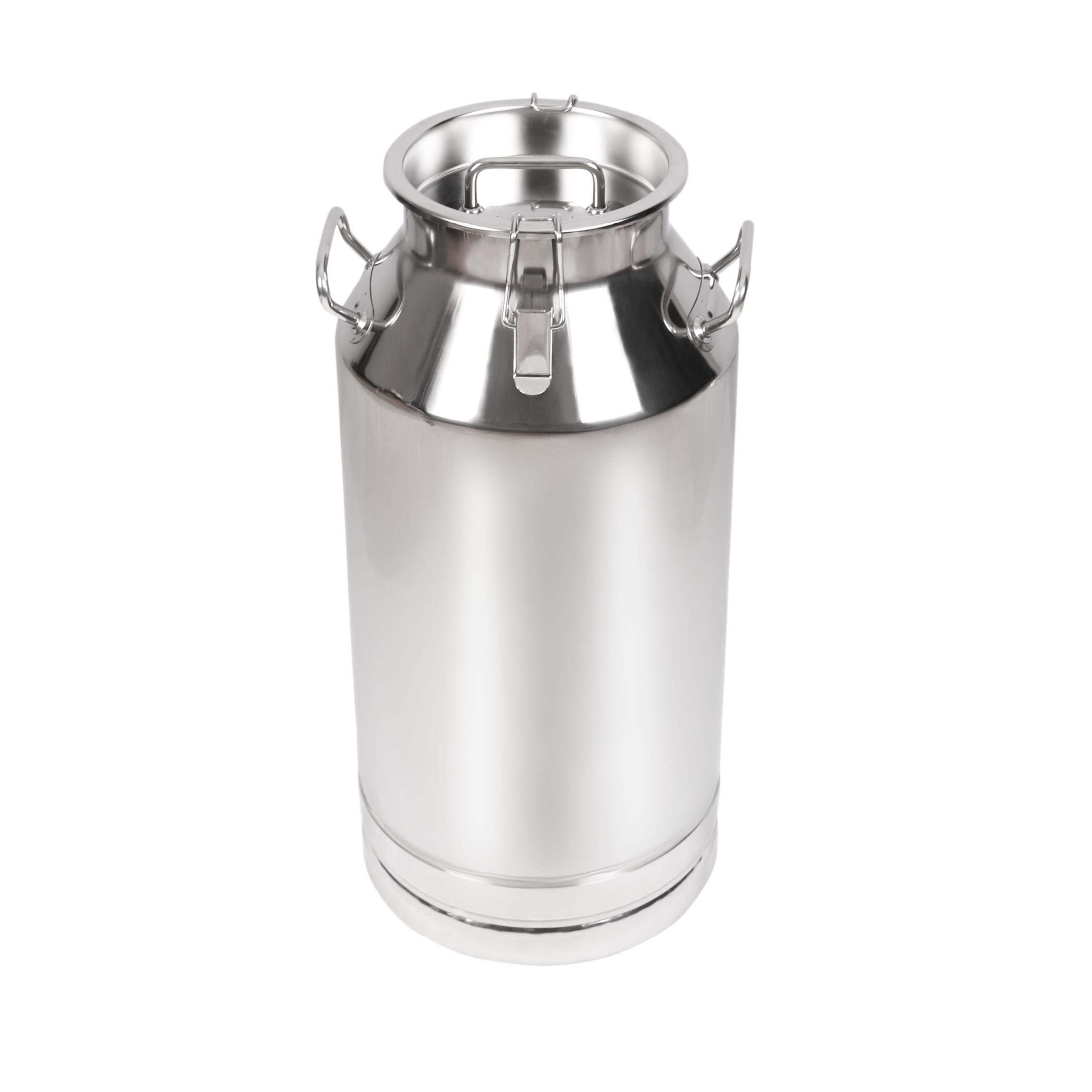 Melasty Süt Sağma Makinesi Paslanmaz Süt Güğümü (50 Litre İki Kulplu Kapaklı Geniş Ağız) | Cimritilki.com