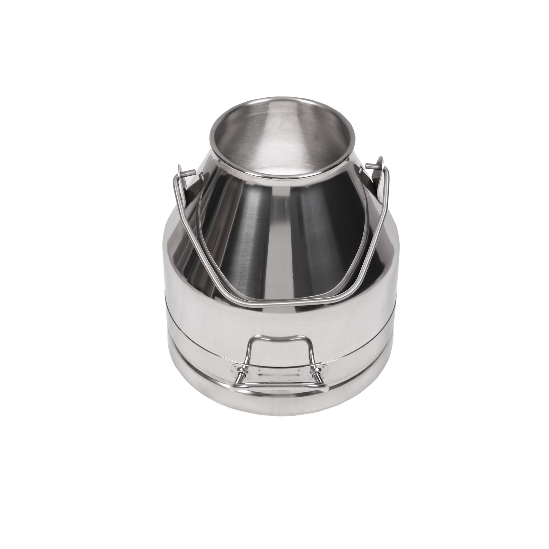 Melasty Süt Sağma Makinesi Paslanmaz Süt Güğümü (20 Litre Tek Saplı Dar Ağız) (Kapak Hariç) | Cimritilki.com