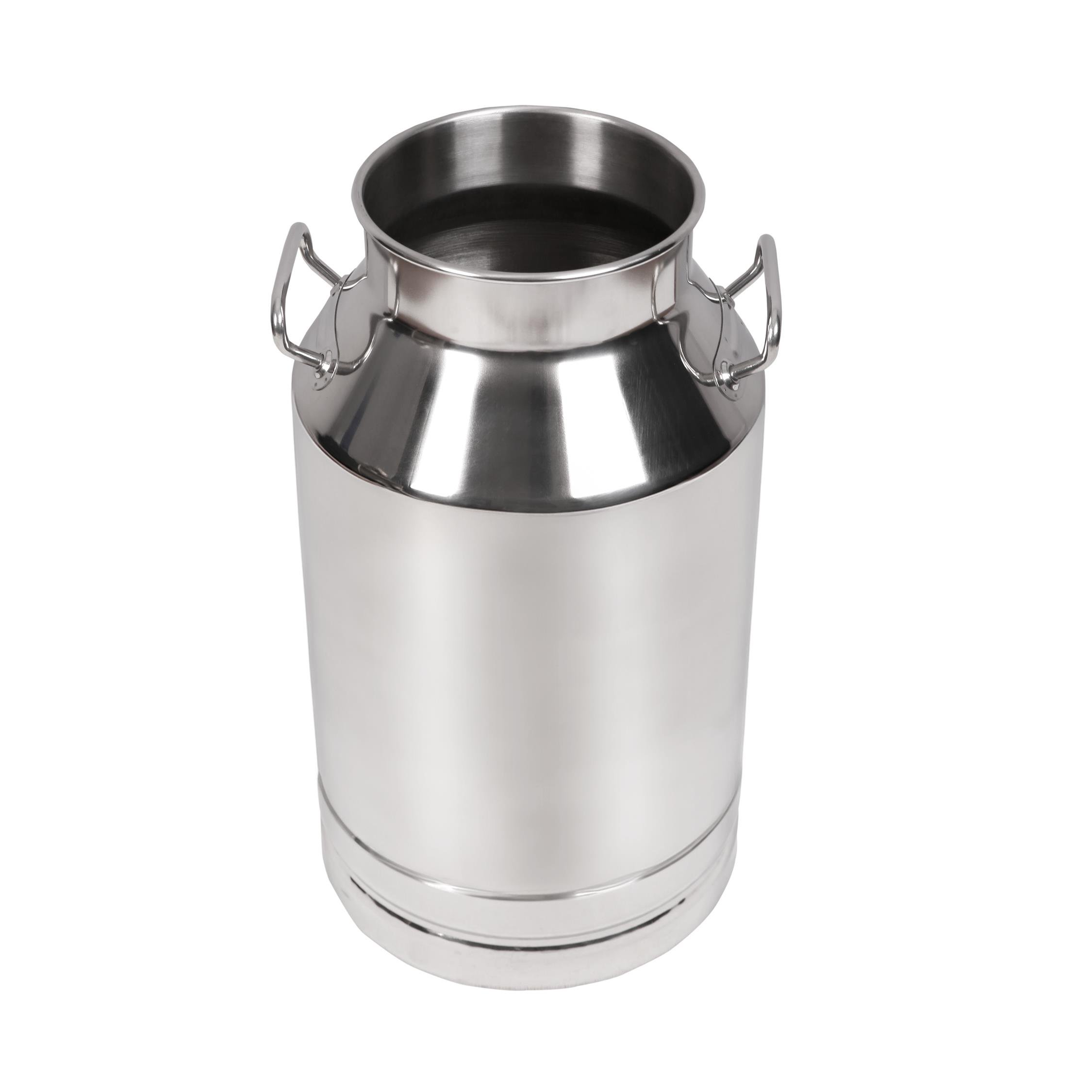 Melasty Süt Sağma Makinesi Paslanmaz Süt Güğümü (40 Litre İki Kulplu Geniş Ağız) (Kapak Hariç) | Cimritilki.com