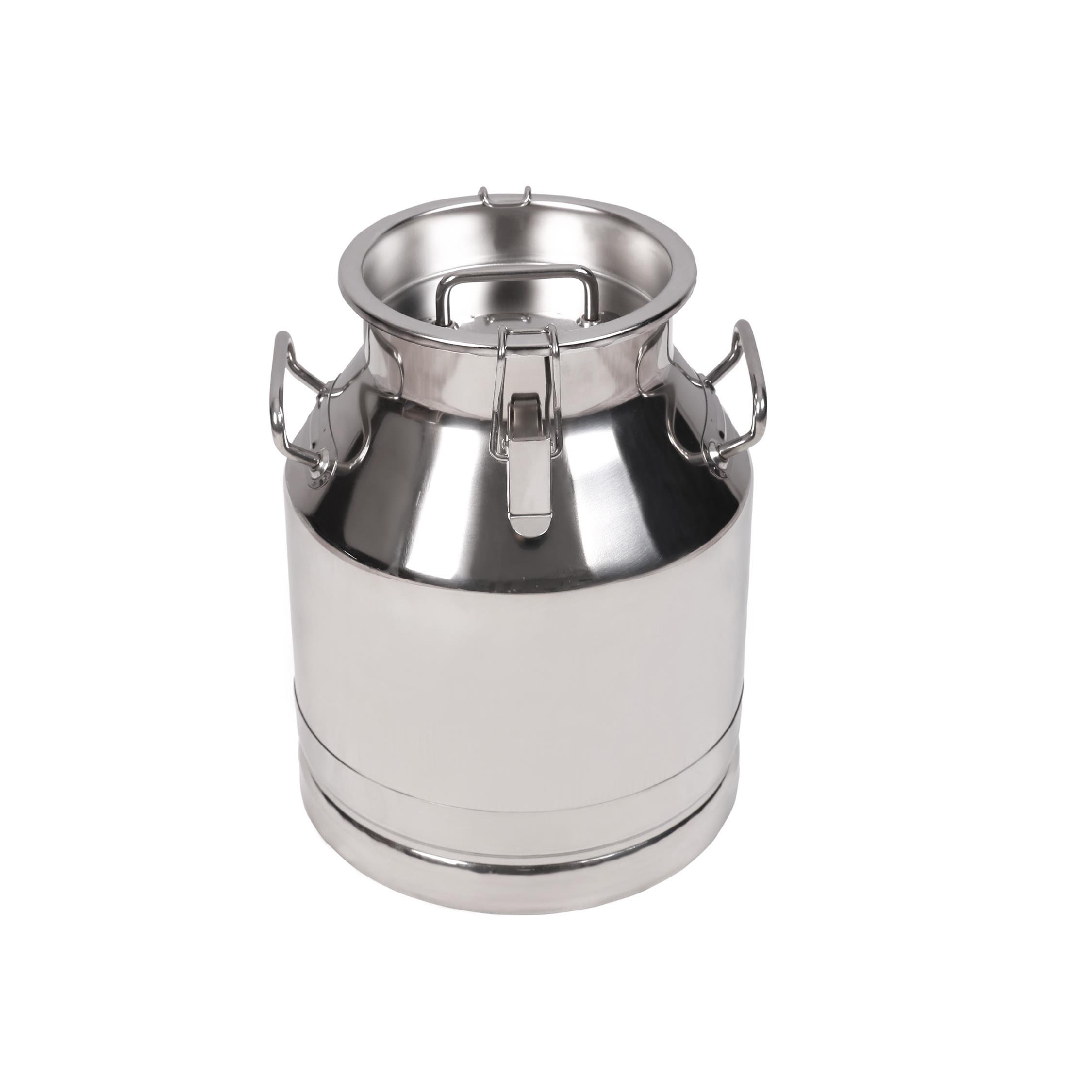 Melasty Süt Sağma Makinesi Paslanmaz Süt Güğümü (30 Litre İki Kulplu Kapaklı Geniş Ağız) | Cimritilki.com