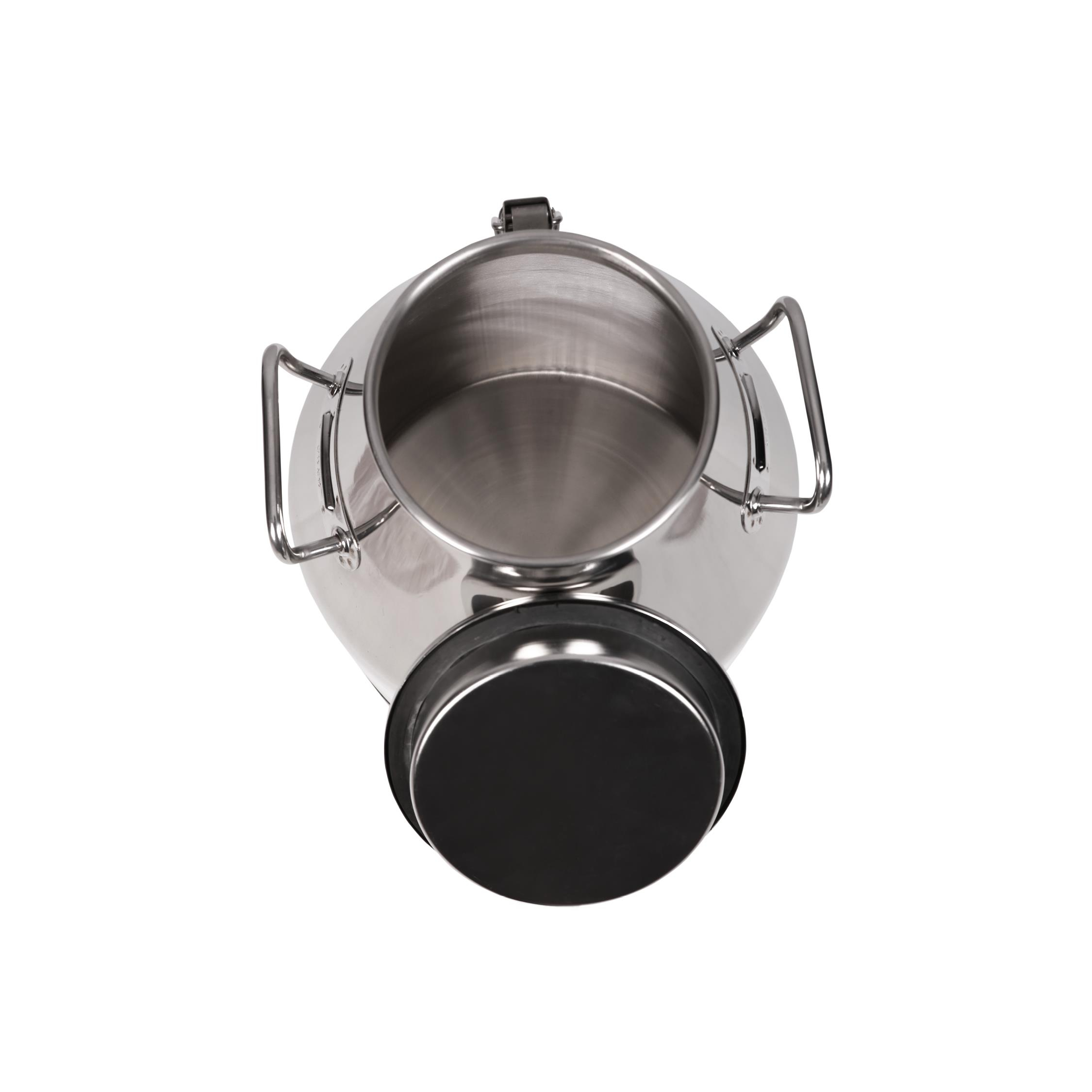 Melasty Süt Sağma Makinesi Paslanmaz Süt Güğümü (20 Litre İki Kulplu Kapaklı Geniş Ağız) | Cimritilki.com