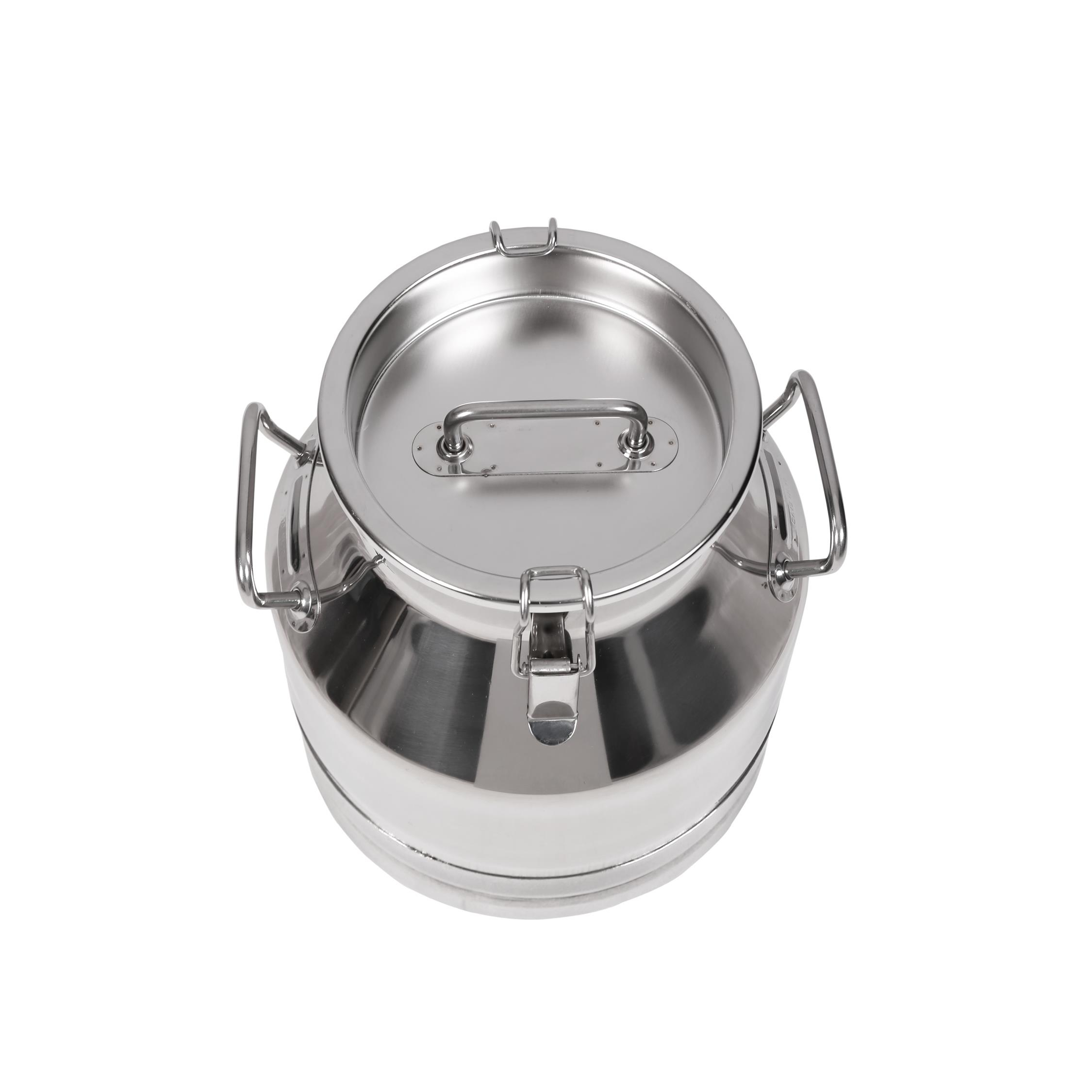 Melasty Süt Sağma Makinesi Paslanmaz Süt Güğümü (30 Litre İki Kulplu Kapaklı Geniş Ağız) | Cimritilki.com