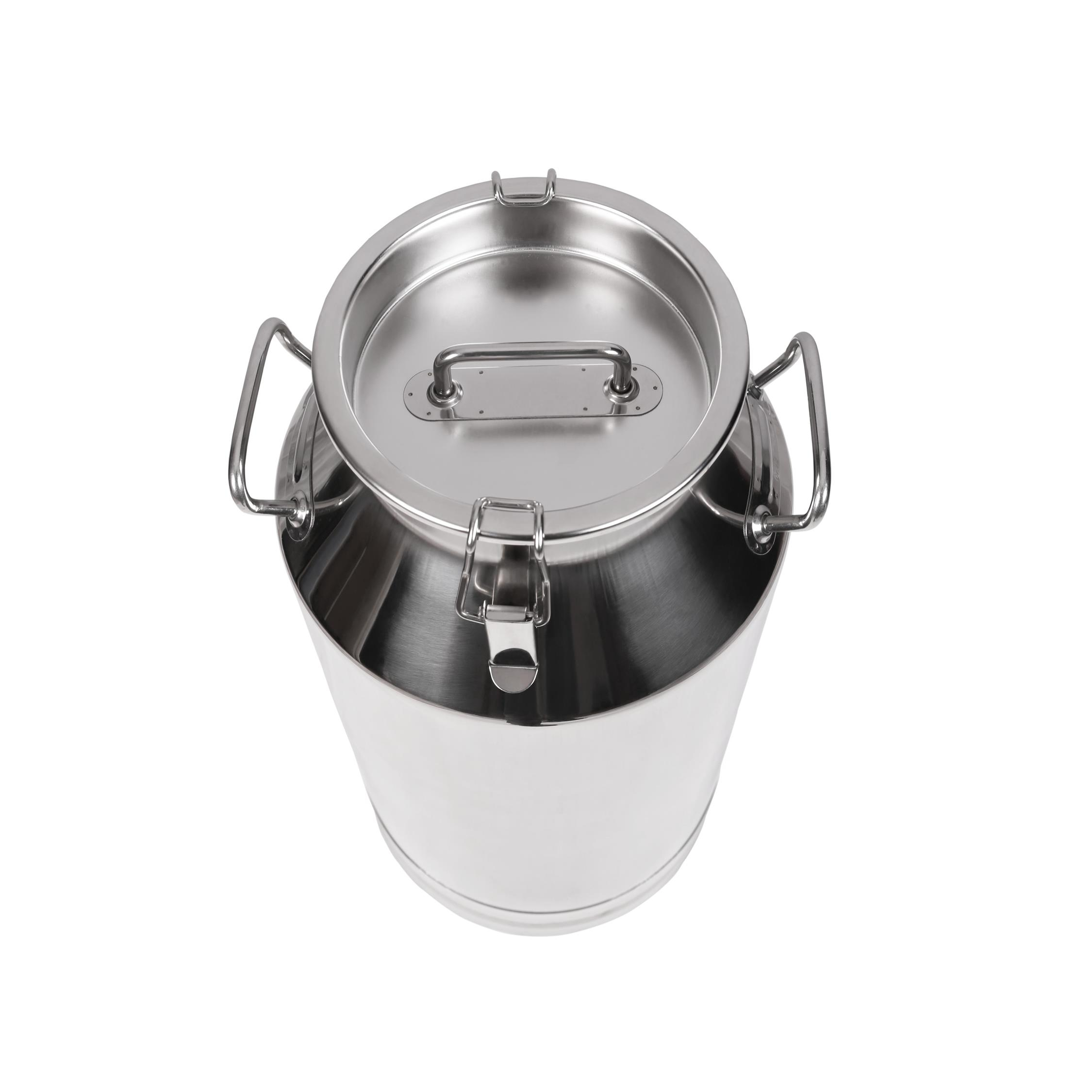 Melasty Süt Sağma Makinesi Paslanmaz Süt Güğümü (50 Litre İki Kulplu Kapaklı Geniş Ağız) | Cimritilki.com