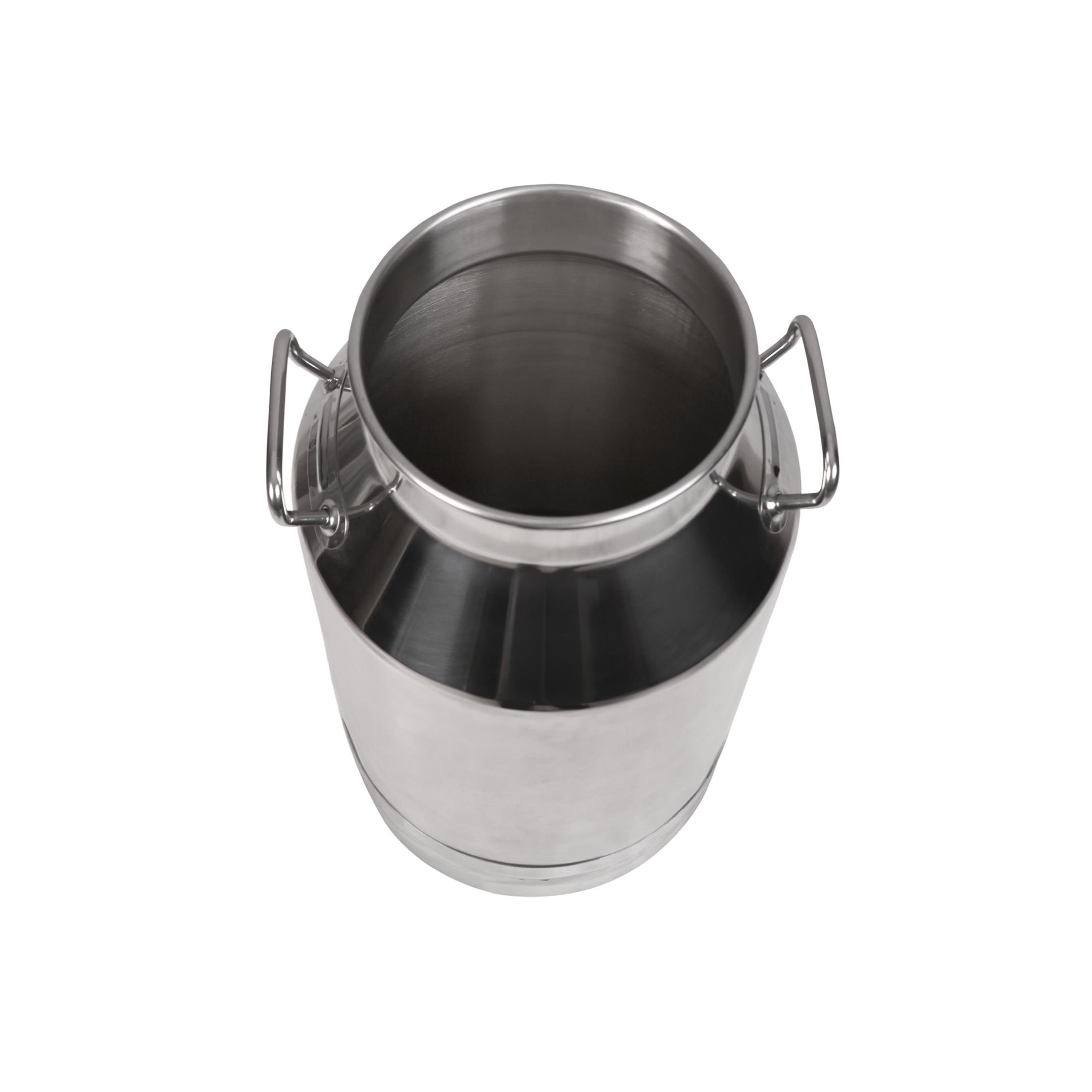 Melasty Süt Sağma Makinesi Paslanmaz Süt Güğümü (40 Litre İki Kulplu Geniş Ağız) (Kapak Hariç) | Cimritilki.com
