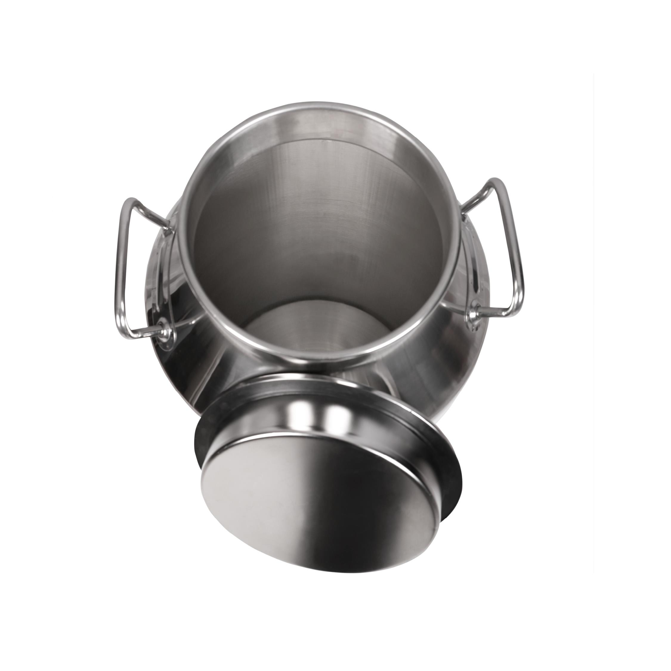 Melasty Süt Sağma Makinesi Paslanmaz Süt Güğümü (50 Litre İki Kulplu Kapaklı Geniş Ağız) | Cimritilki.com