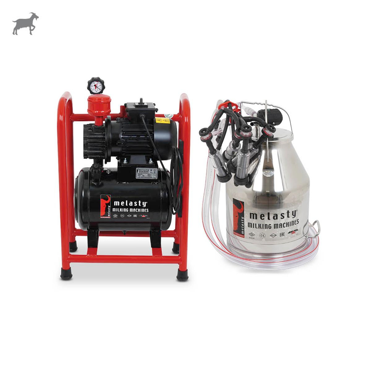 MELASTYTKS-KC2PKKeçi Tek Güğüm Üniteli Sabit Sistem (Paslanmaz Güğüm - Kauçuk Memelik) (Kuru Pompa) | Cimritilki.com