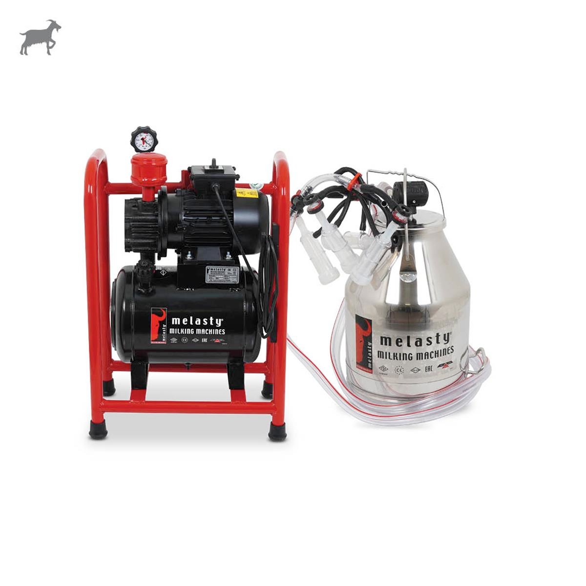 MELASTYTYS-KC2PSKeçi Tek Güğüm Üniteli Sabit Sistem (Paslanmaz Güğüm - Silikon Memelik) (Yağlı Pompa) | Cimritilki.com