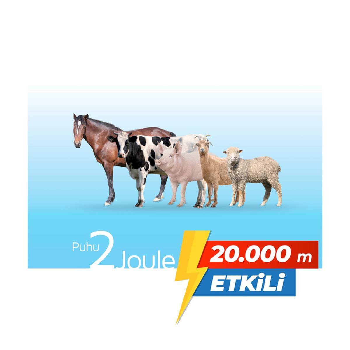 Puhu Güneş Enerjili Elektrikli Çit Cihazı (2 Joule) (20W Panel + 12V/14Ah Jel Akü) | Cimritilki.com