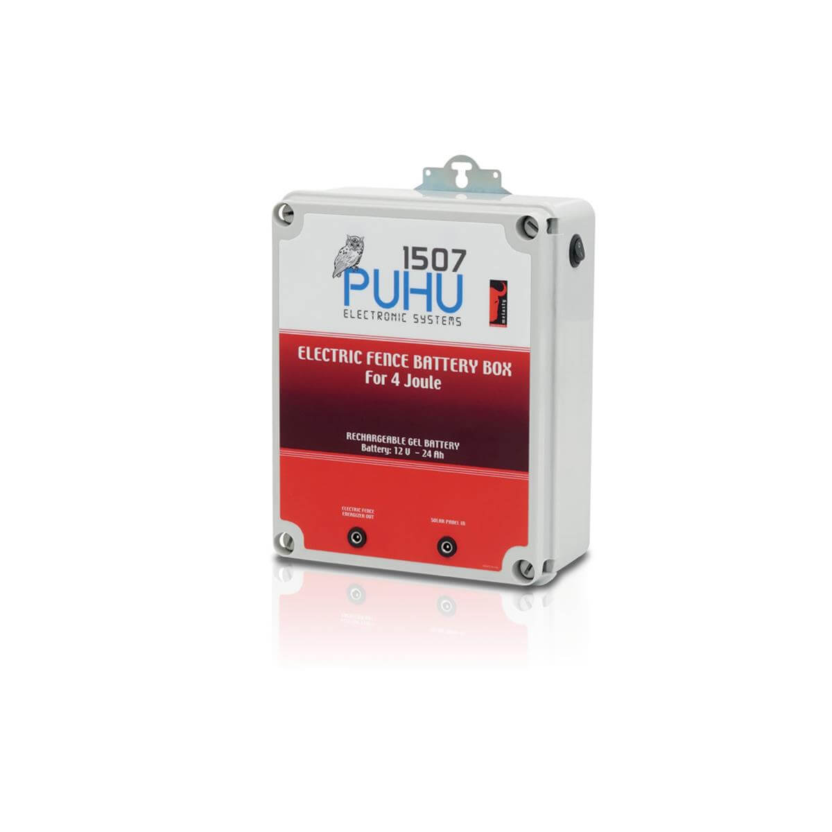 Puhu Güneş Enerjili Elektrikli Çit Cihazı (4 Joule) (40W Panel + 12V/24Ah Jel Akü) | Cimritilki.com