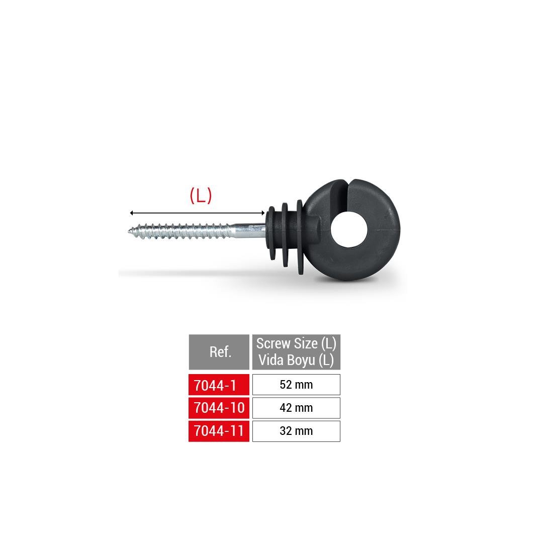 Puhu Siyah Elektrikli Çit İzolatör 50 Ad. (Orta Dayanımlı PP)  | Cimritilki.com
